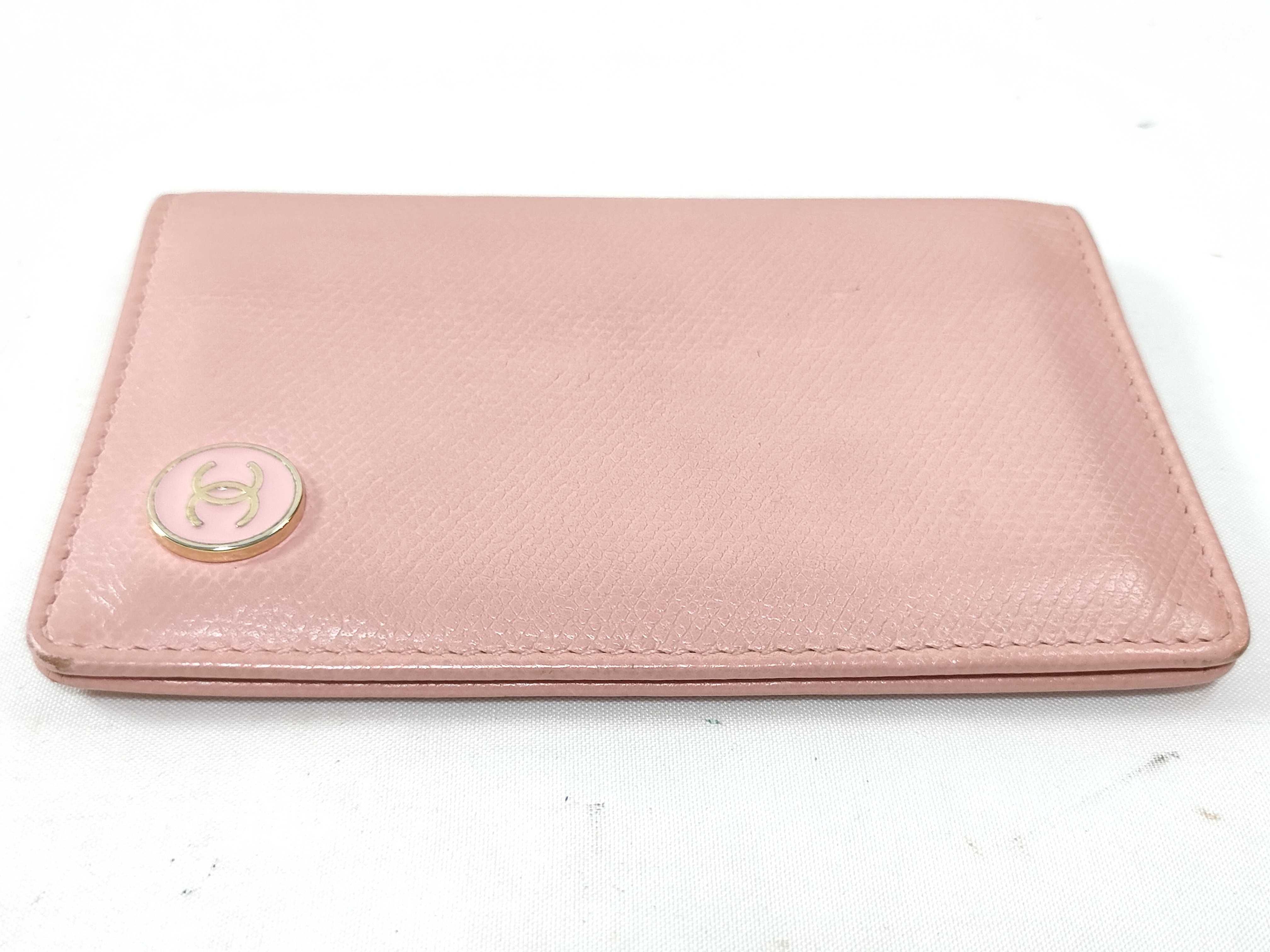 Leather Card Case Pink (Card Case/Pass Case/Business Card Holder) — view 3