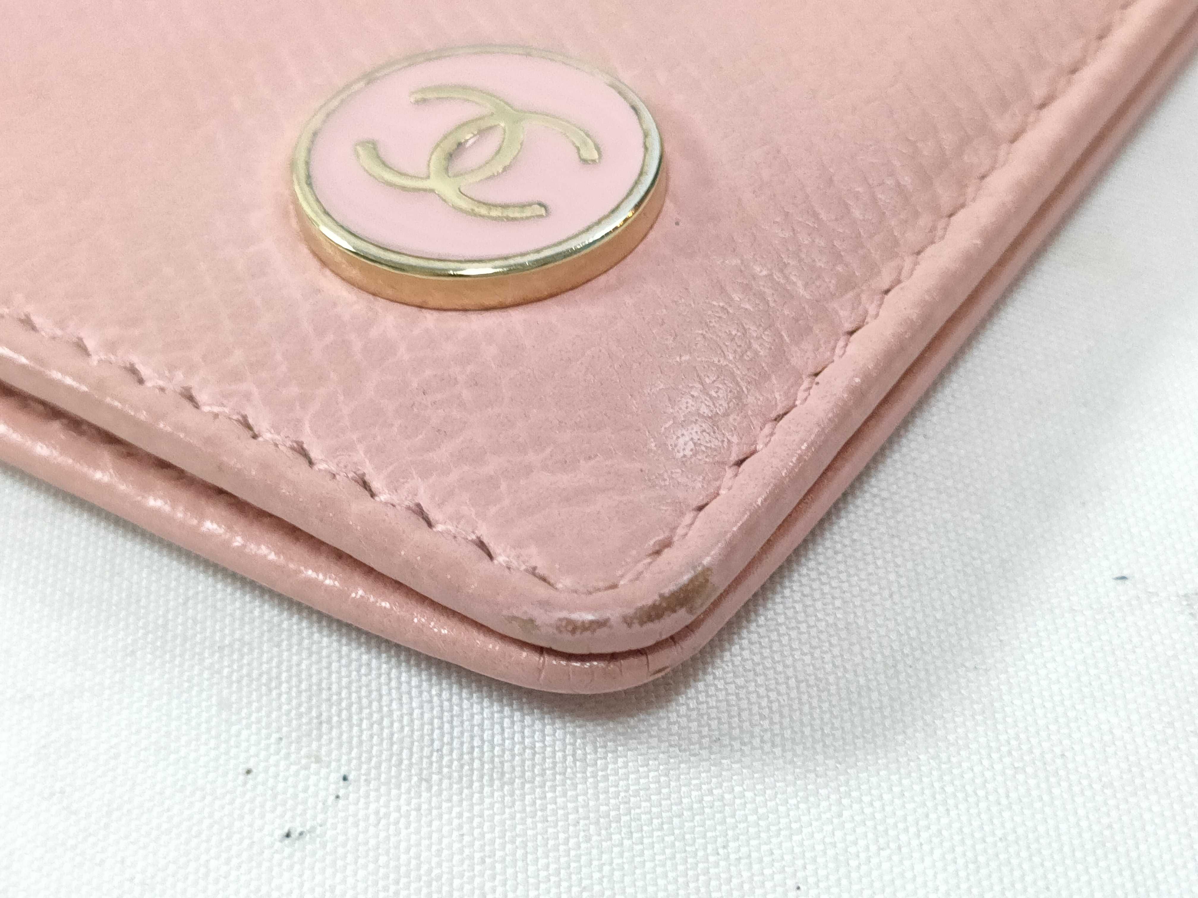 Leather Card Case Pink (Card Case/Pass Case/Business Card Holder) — view 6