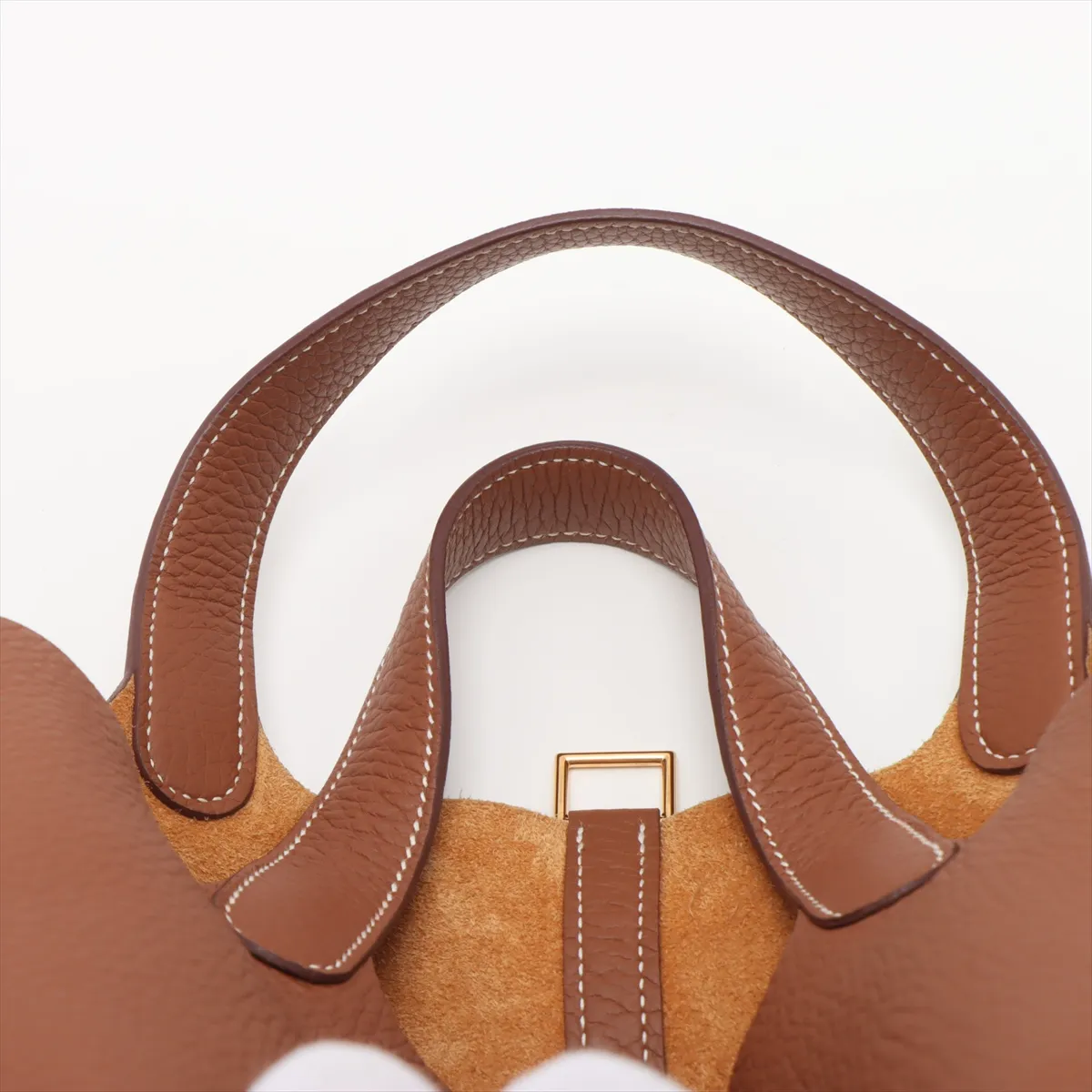 Picotin Lock 18 PM, Taurillon Clemence leather, Gold, Gold hardware, B: 2023 — view 6