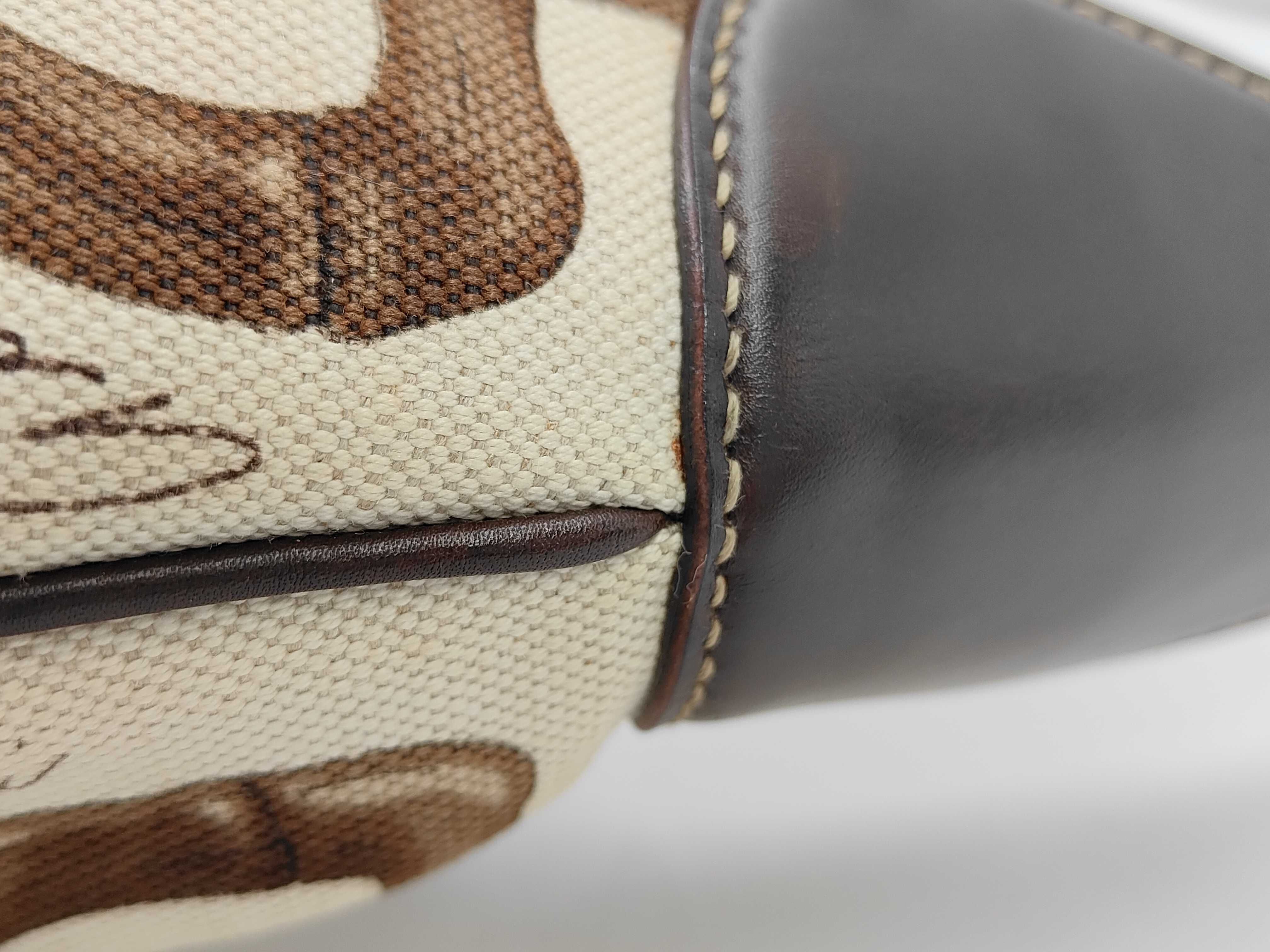 Jackie Horsebit Canvas Handbag 153693 — view 5
