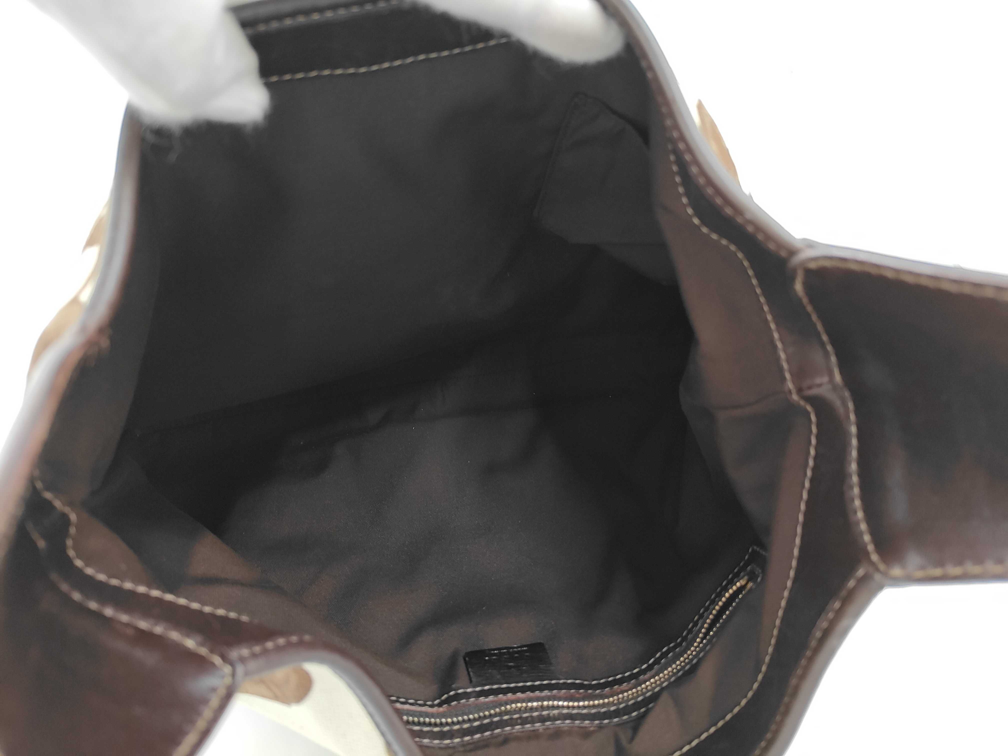 Jackie Horsebit Canvas Handbag 153693 — view 9