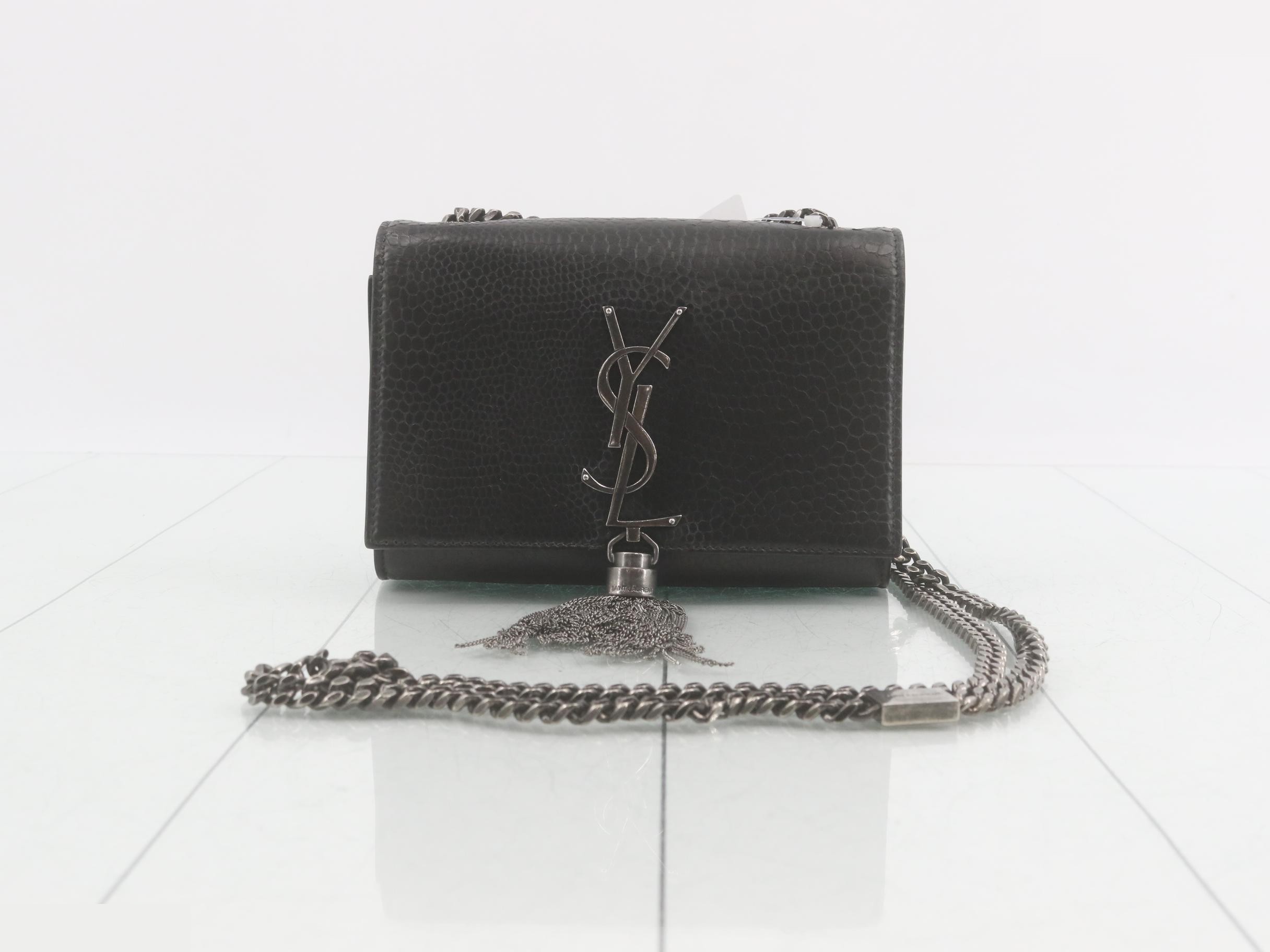 Chain shoulder bag, black