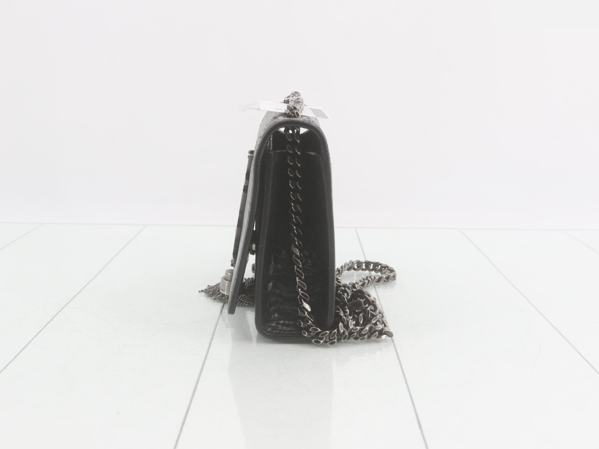 Chain shoulder bag, black — view 3