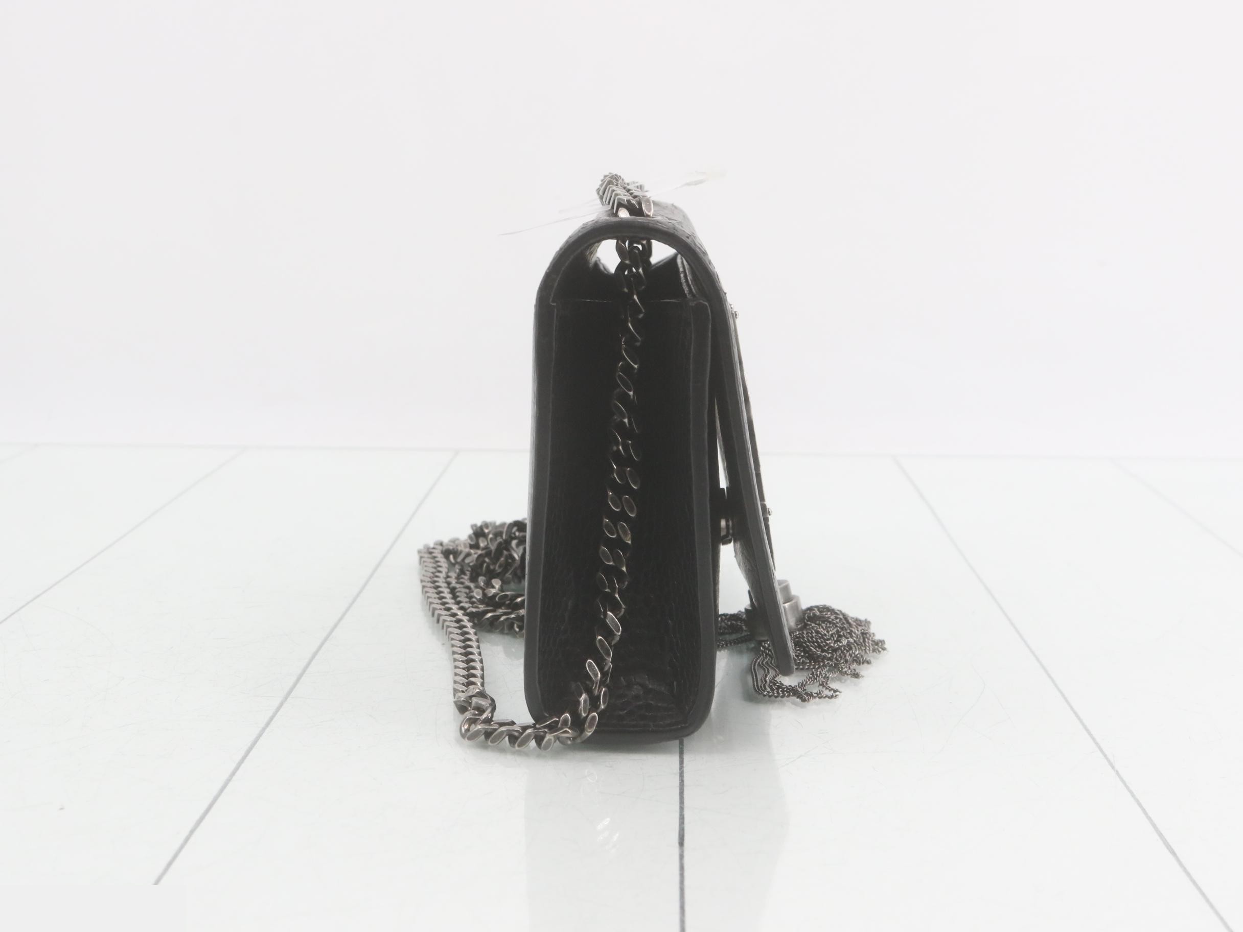 Chain shoulder bag, black — view 4