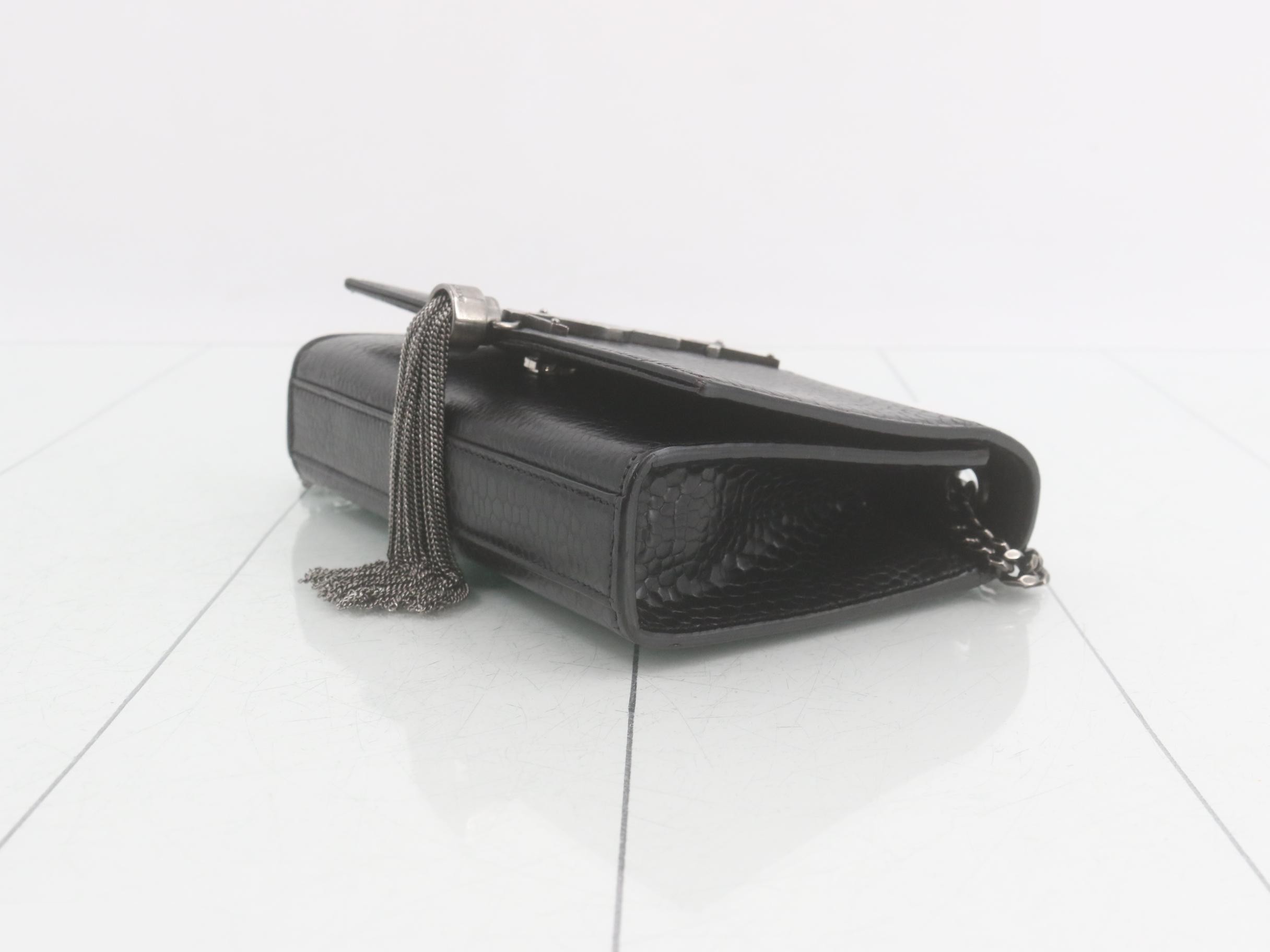 Chain shoulder bag, black — view 6