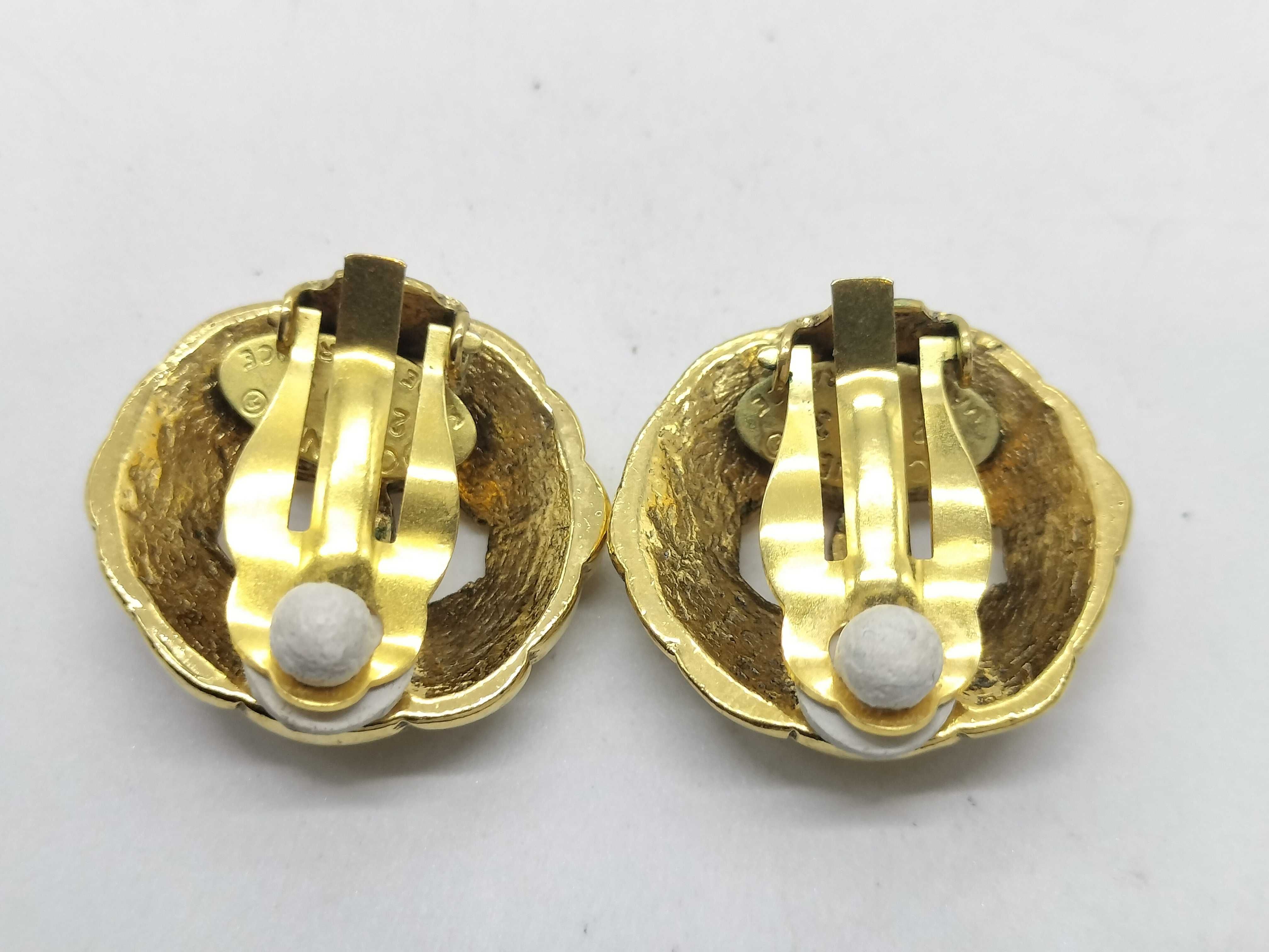 Earrings, Coco Mark, GP Gold, Size 23 — view 2