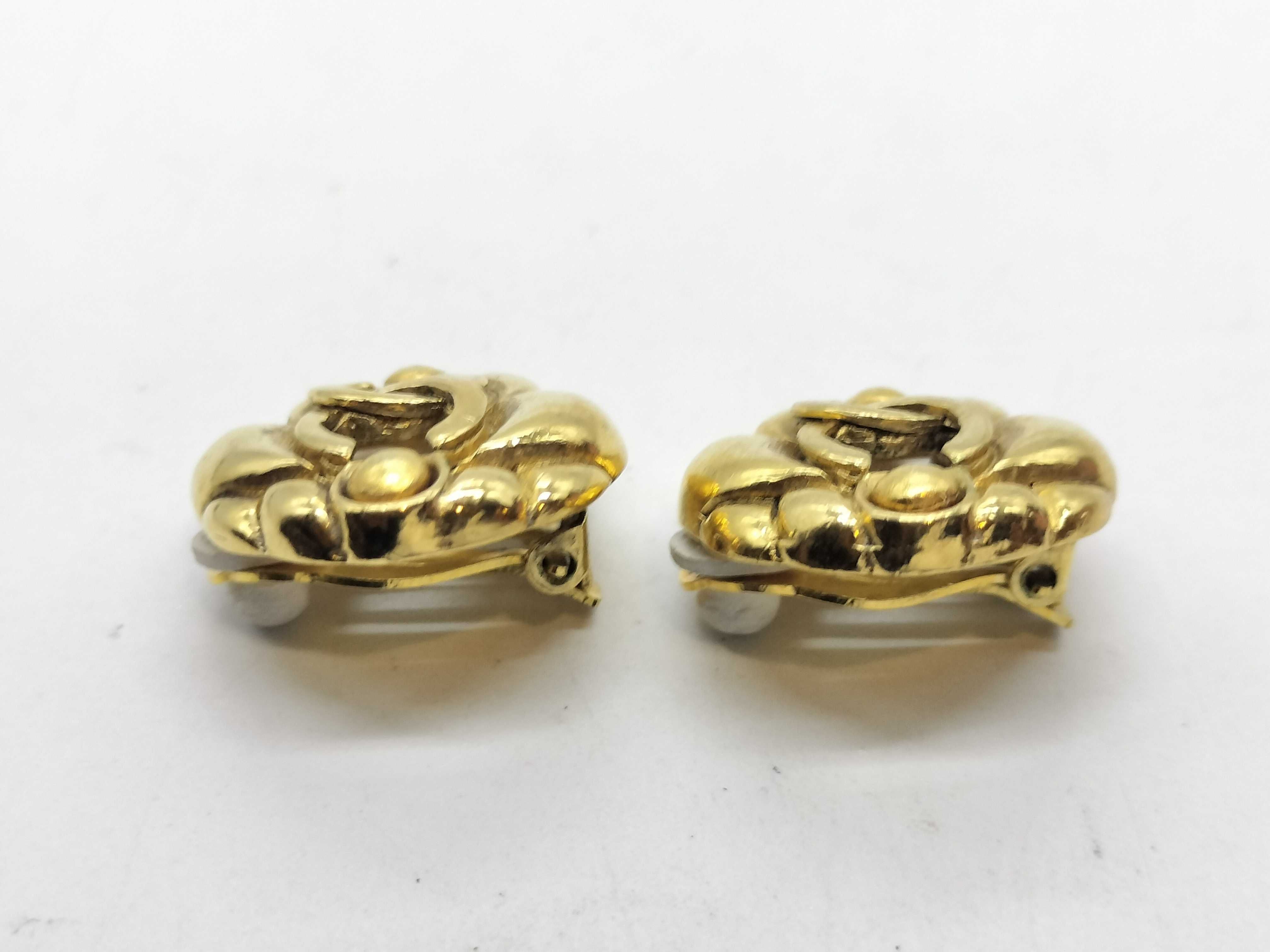 Earrings, Coco Mark, GP Gold, Size 23 — view 3