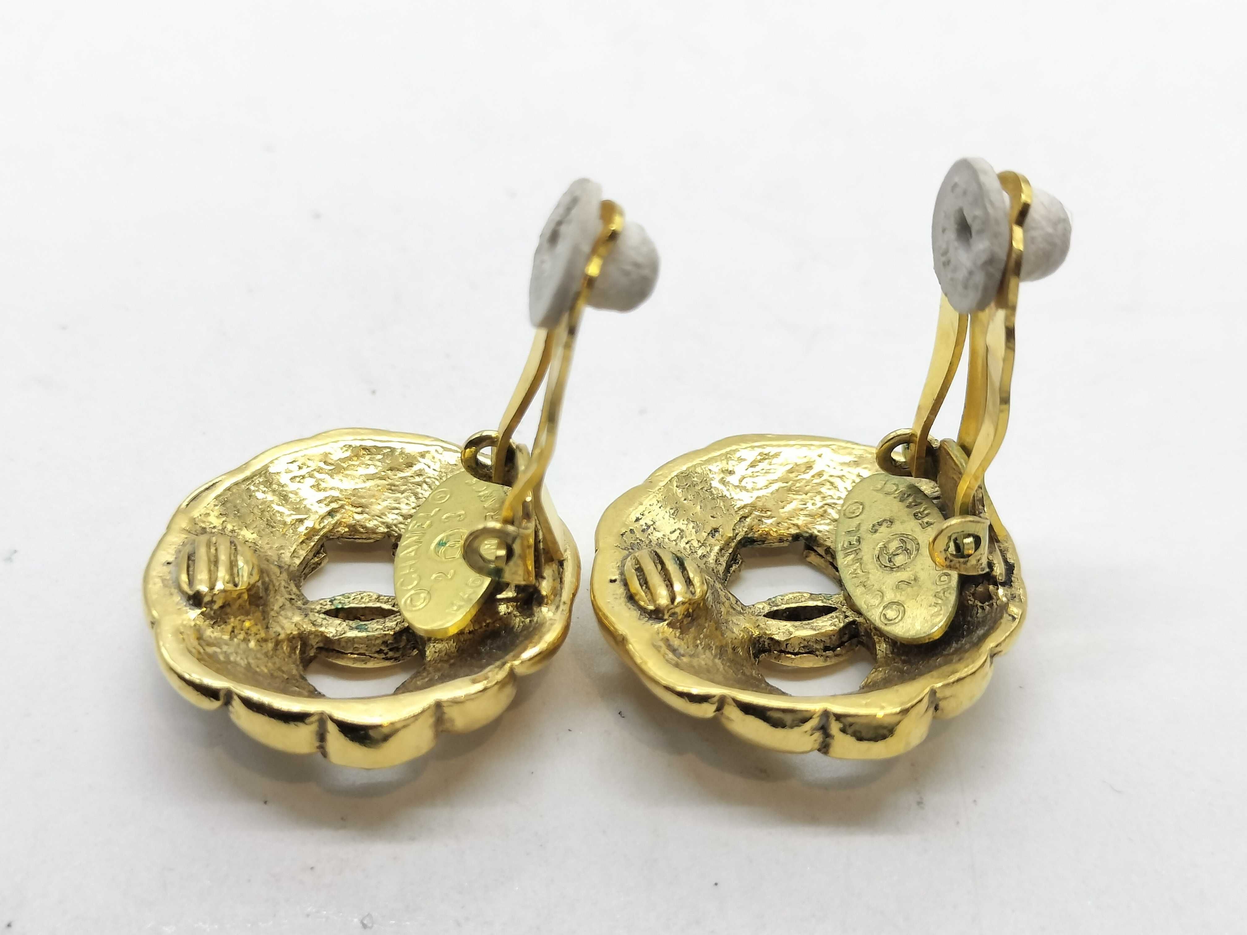 Earrings, Coco Mark, GP Gold, Size 23 — view 5