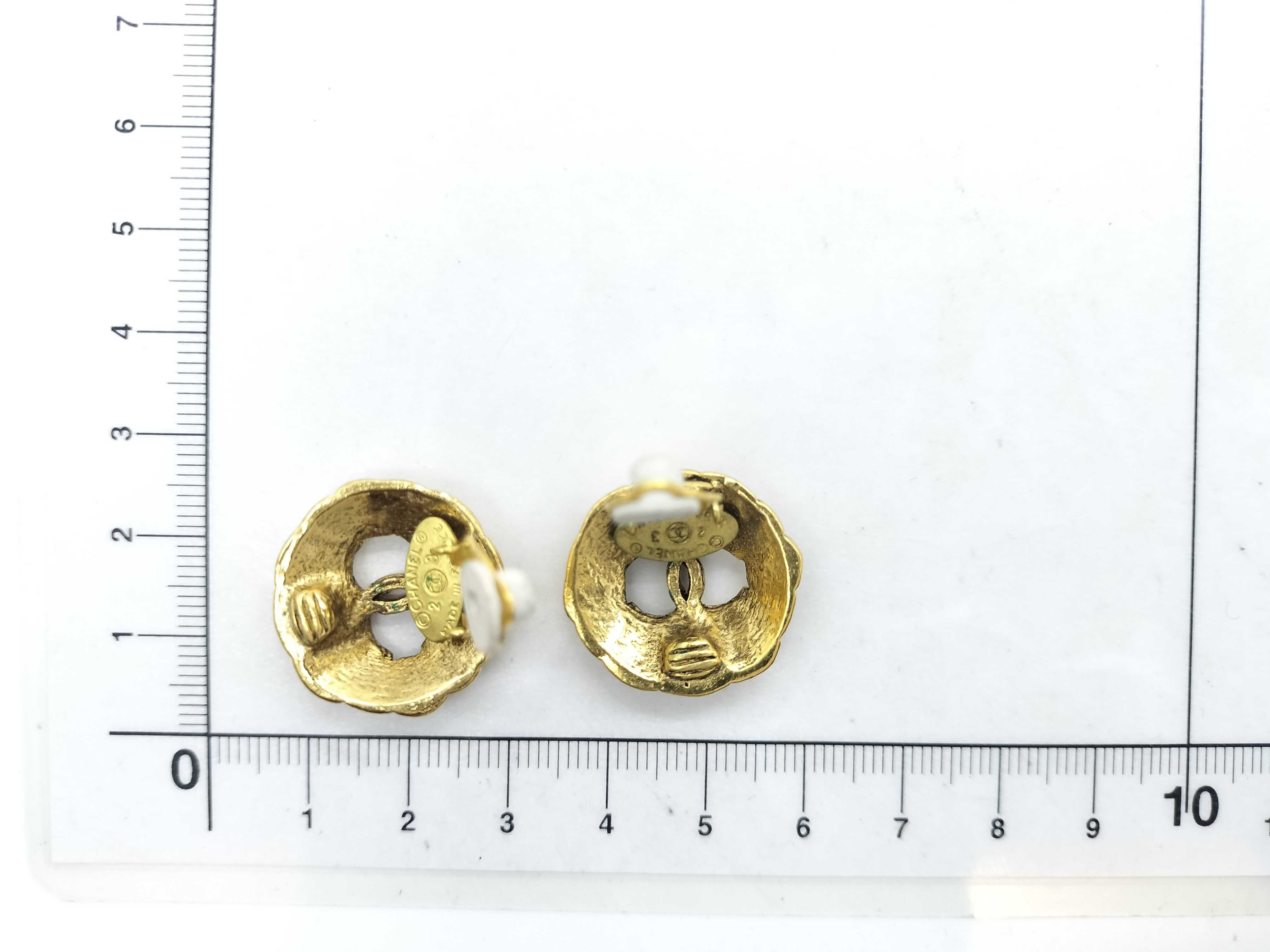 Earrings, Coco Mark, GP Gold, Size 23 — view 7