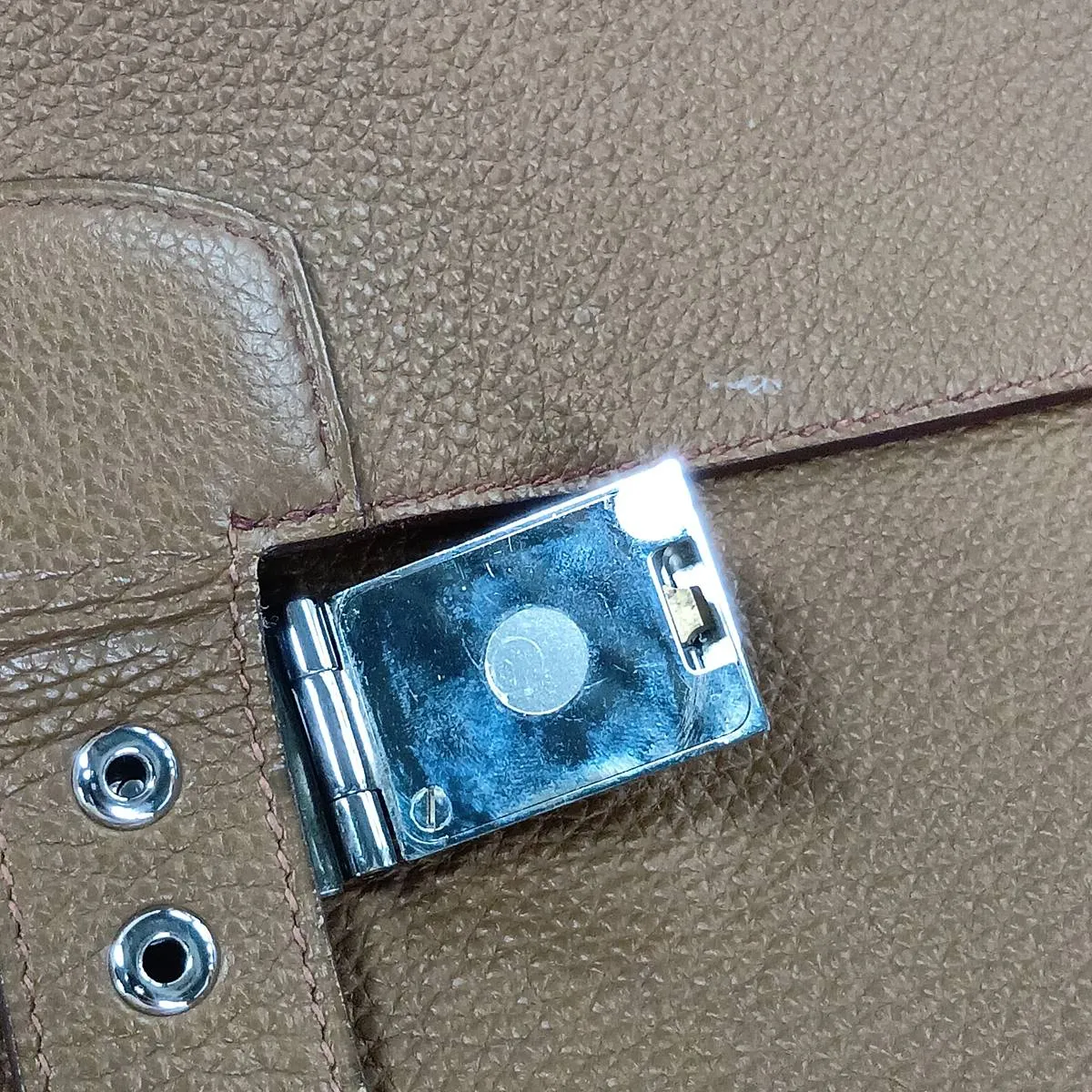 Sac à Dépêches 38 Togo Gold x Brûlée Silver Hardware Q: 2013 — view 12