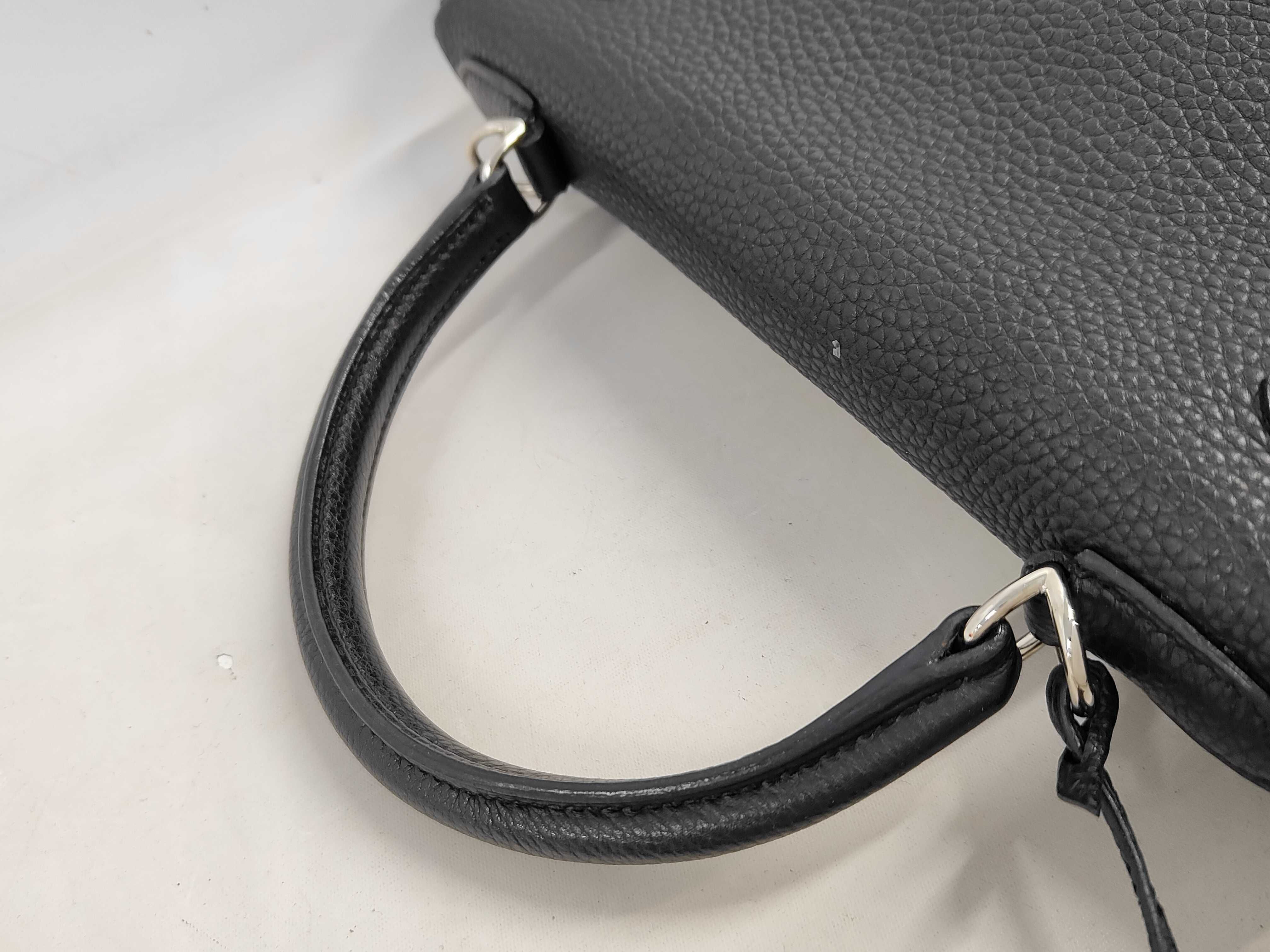 Kelly 25 K stamp Togo leather silver hardware handbag — view 5