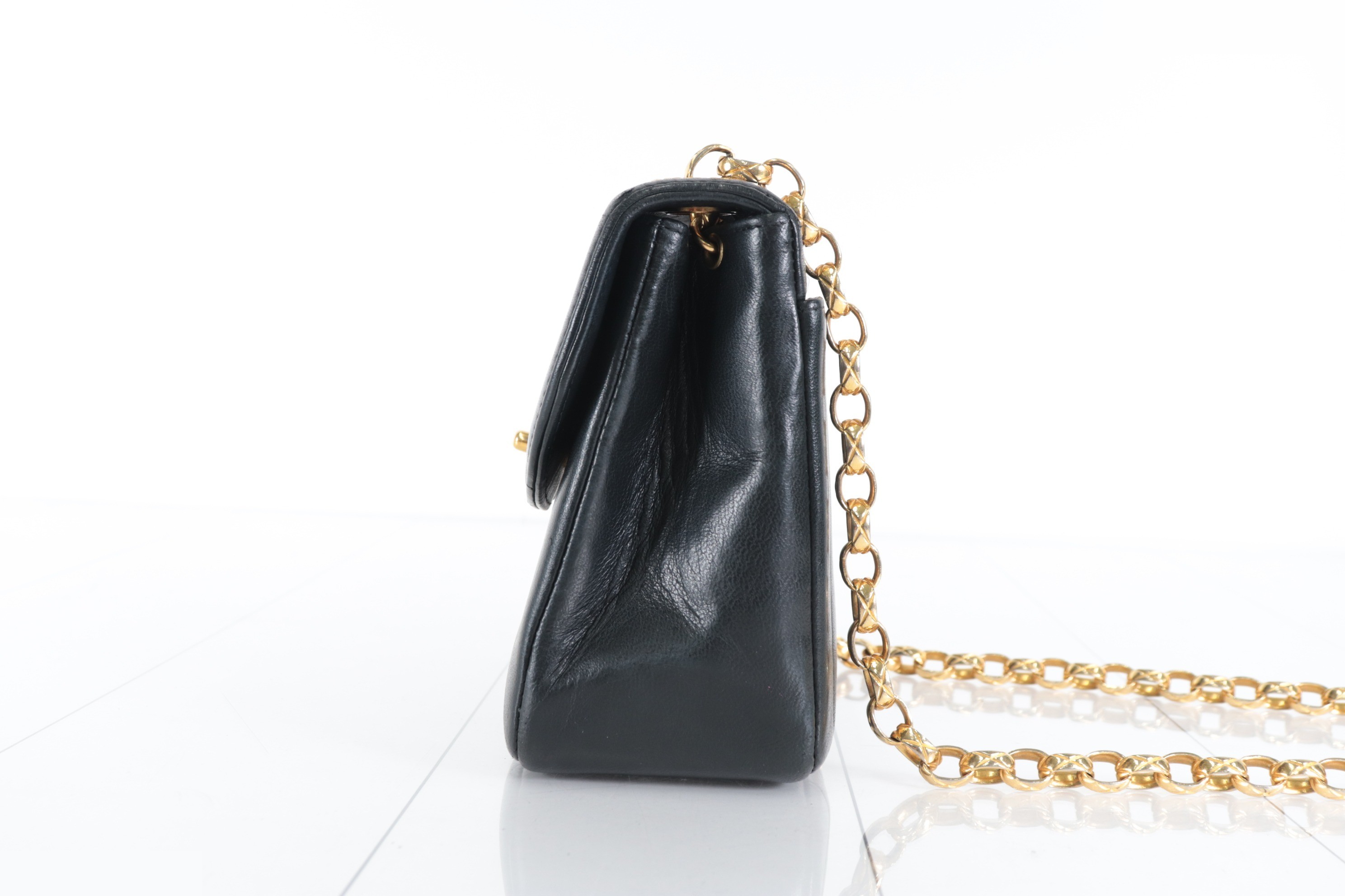 Mademoiselle Lamb Bijou Chain Shoulder Bag, Size 4 — view 4