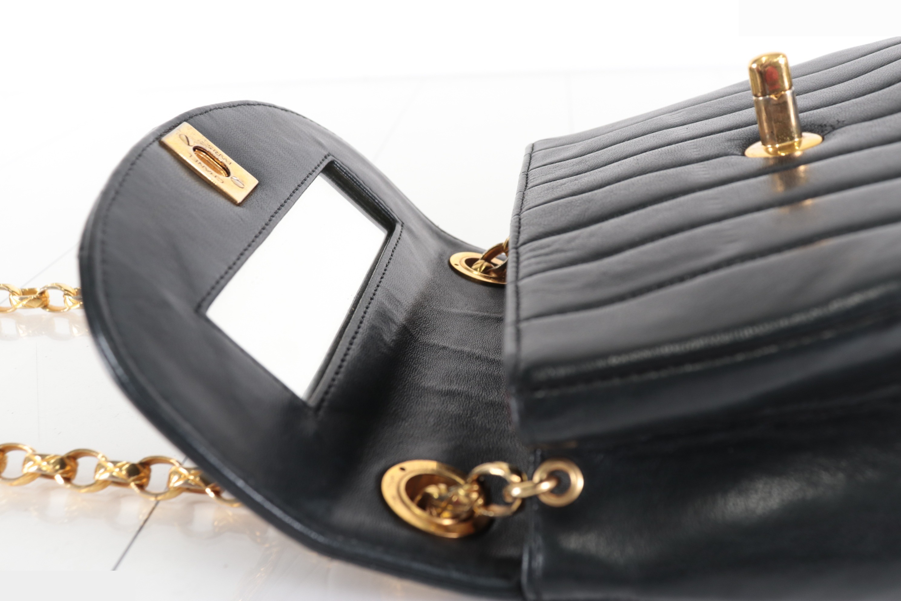 Mademoiselle Lamb Bijou Chain Shoulder Bag, Size 4 — view 9