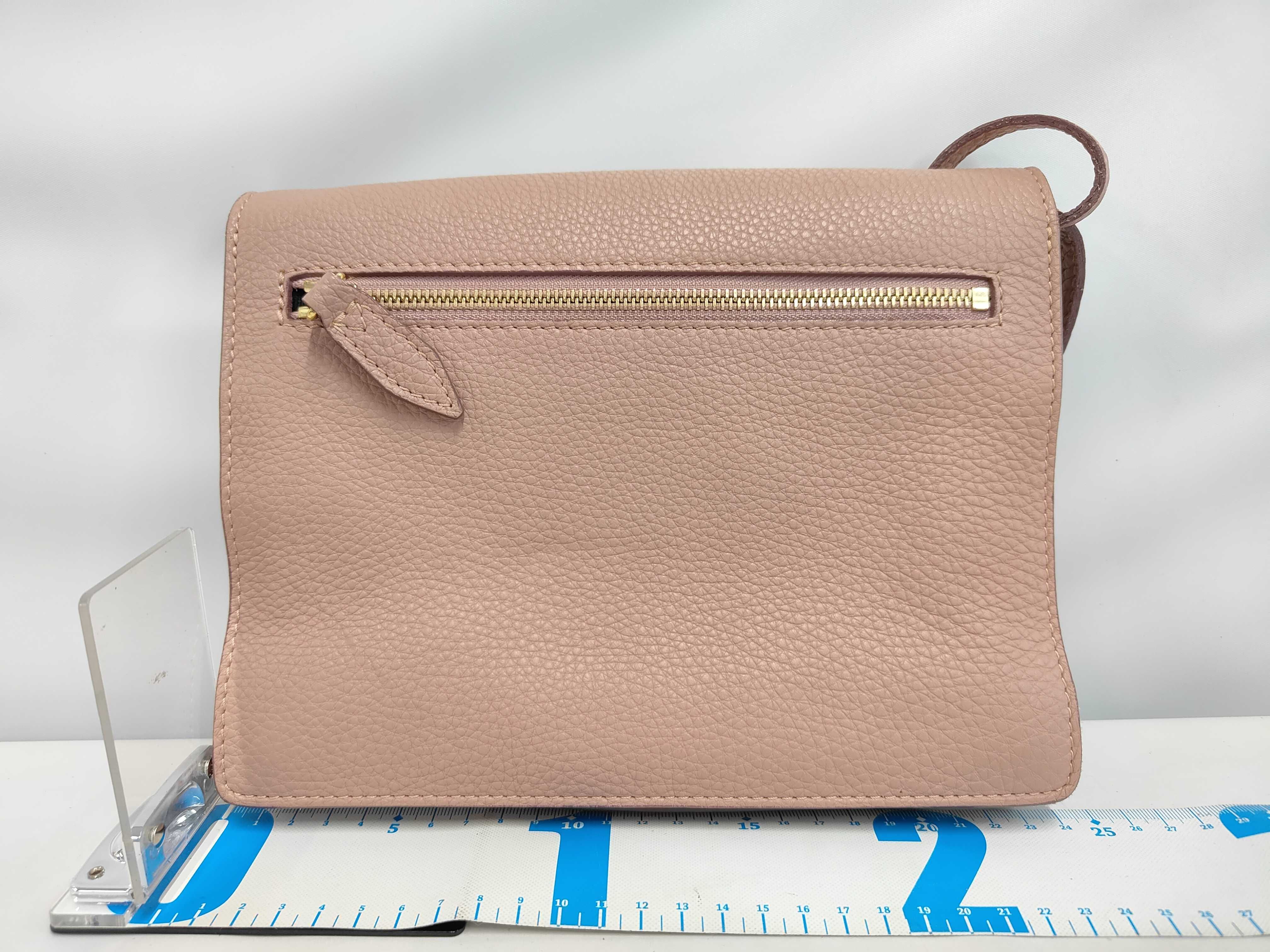 Nova Check Leather Shoulder Bag, Pink — view 2