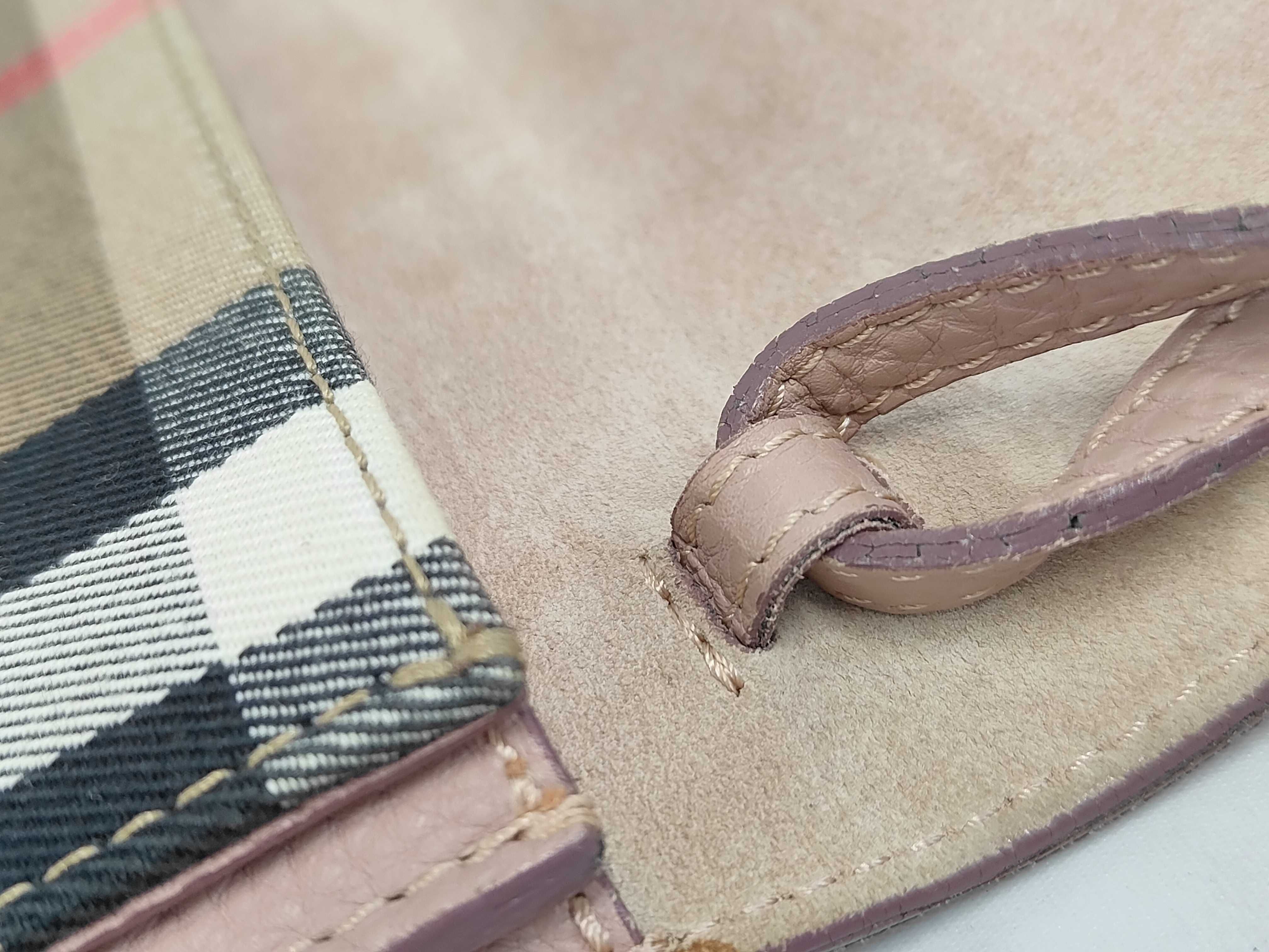 Nova Check Leather Shoulder Bag, Pink — view 8