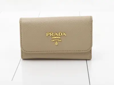 6-key case, Saffiano leather