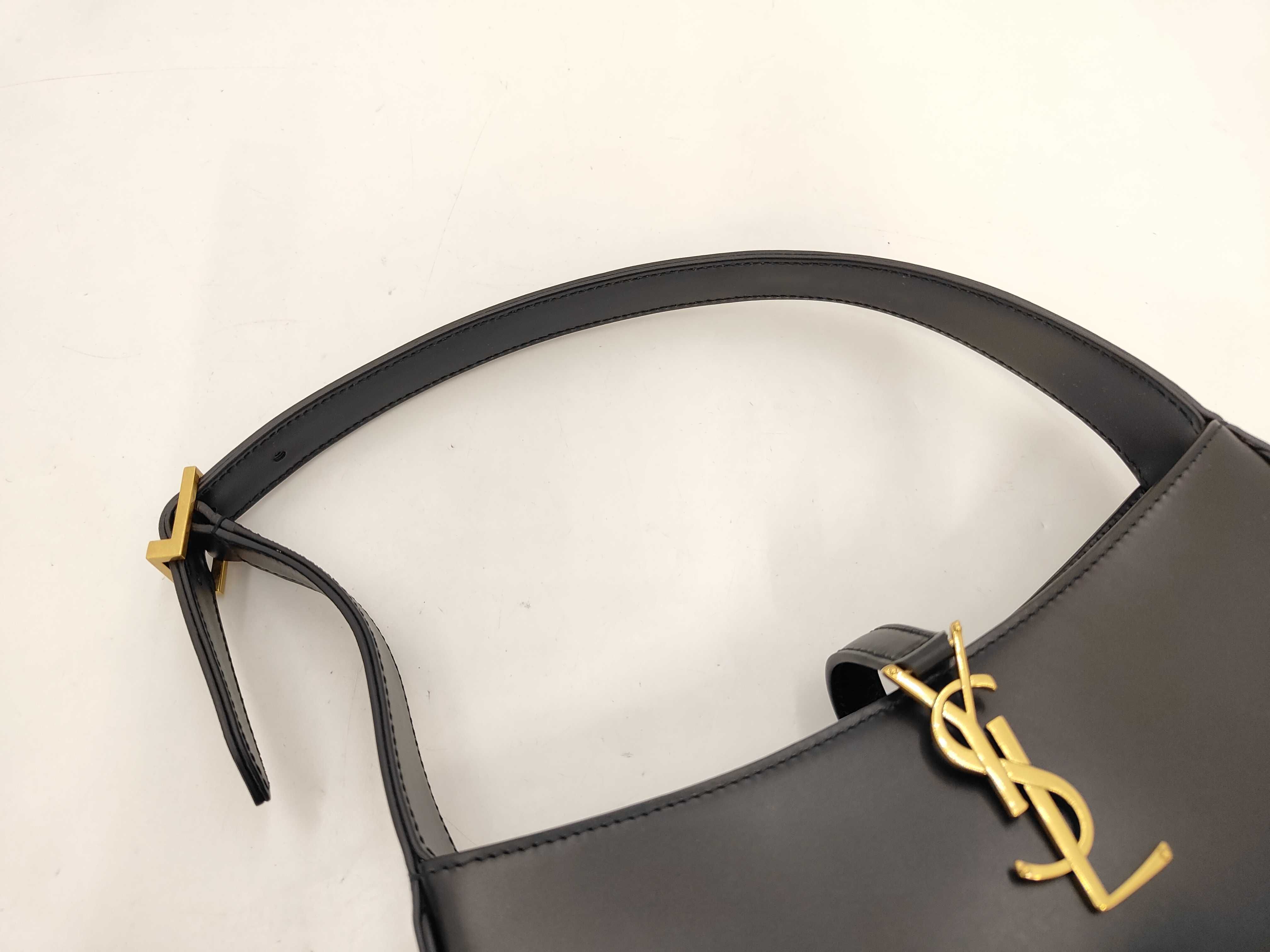 Black Calf Leather Underarm Bag Shoulder Bag — view 5