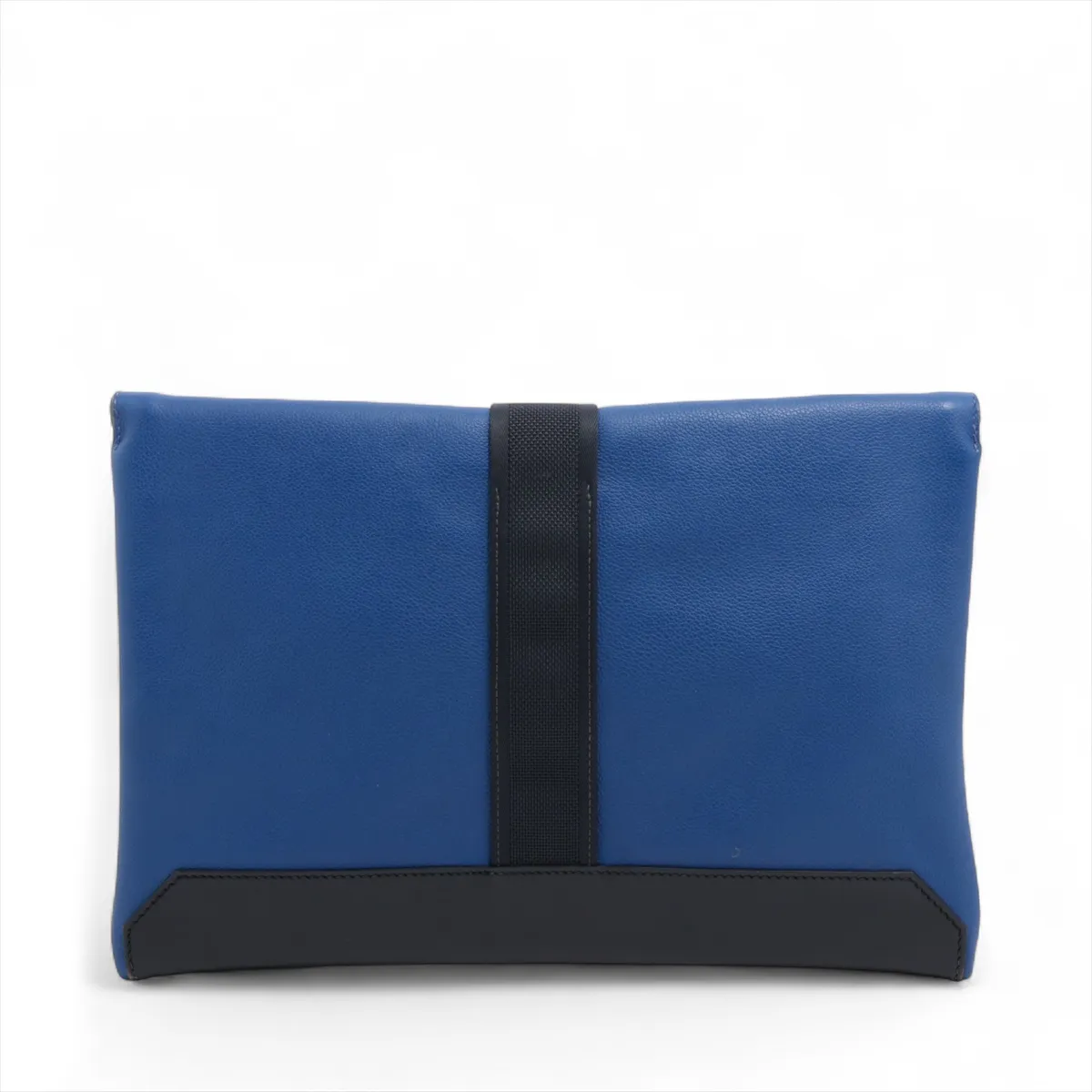 City Slide Pochette Evercolor Blue Electric x Black Matte Silver Hardware D:2019 — view 2