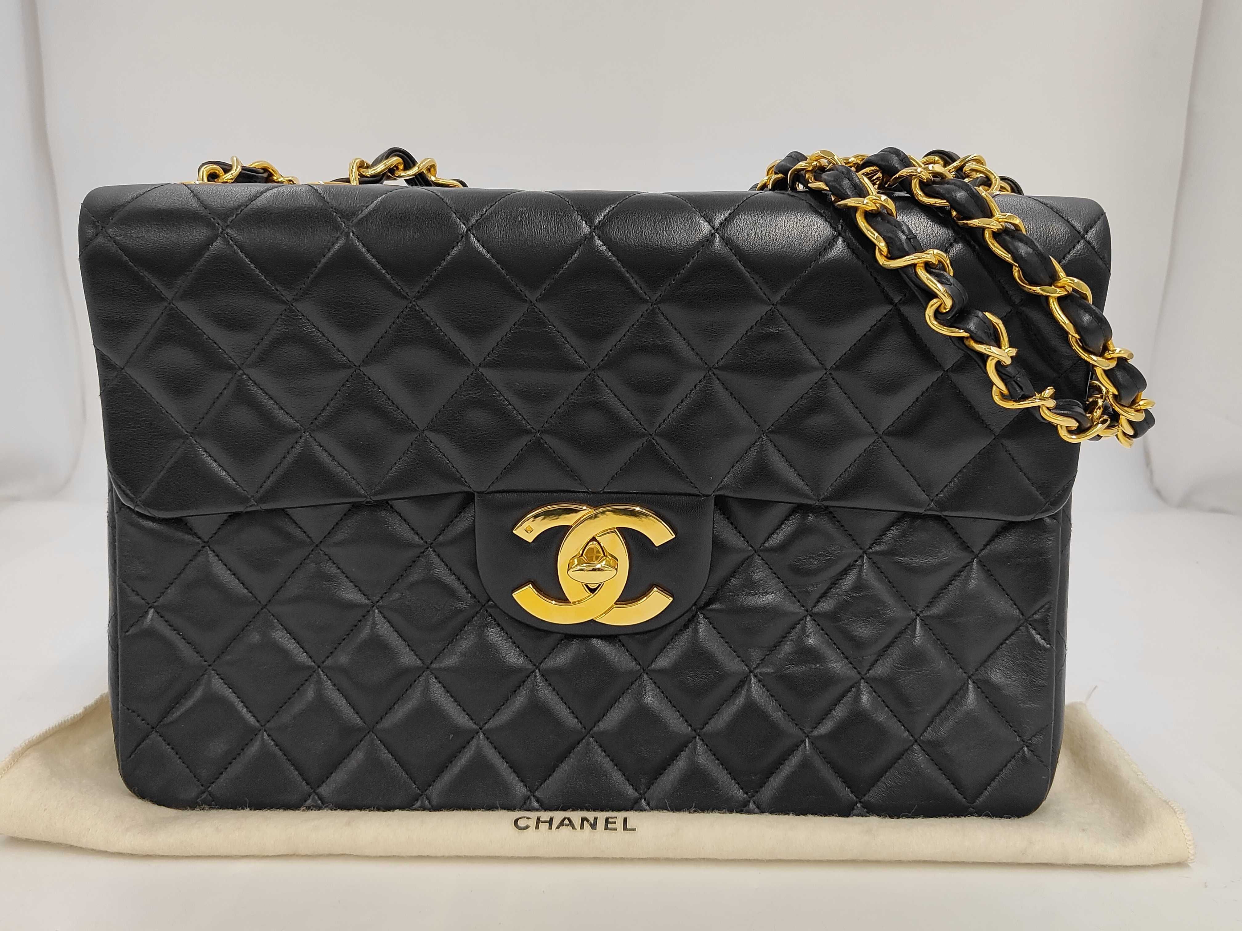 Large Matelassé 34 Lambskin Shoulder Bag with Seal