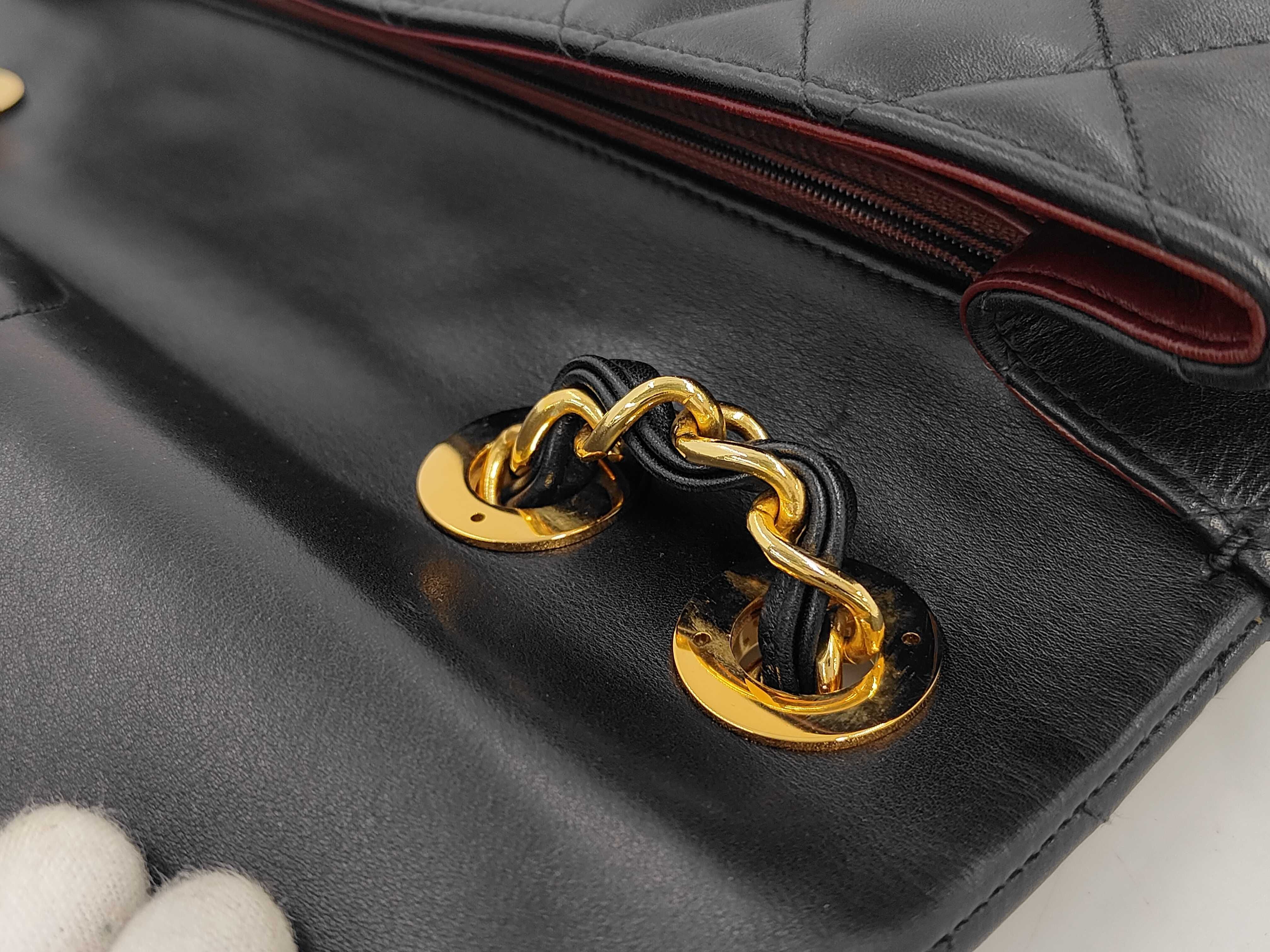 Large Matelassé 34 Lambskin Shoulder Bag with Seal — view 5