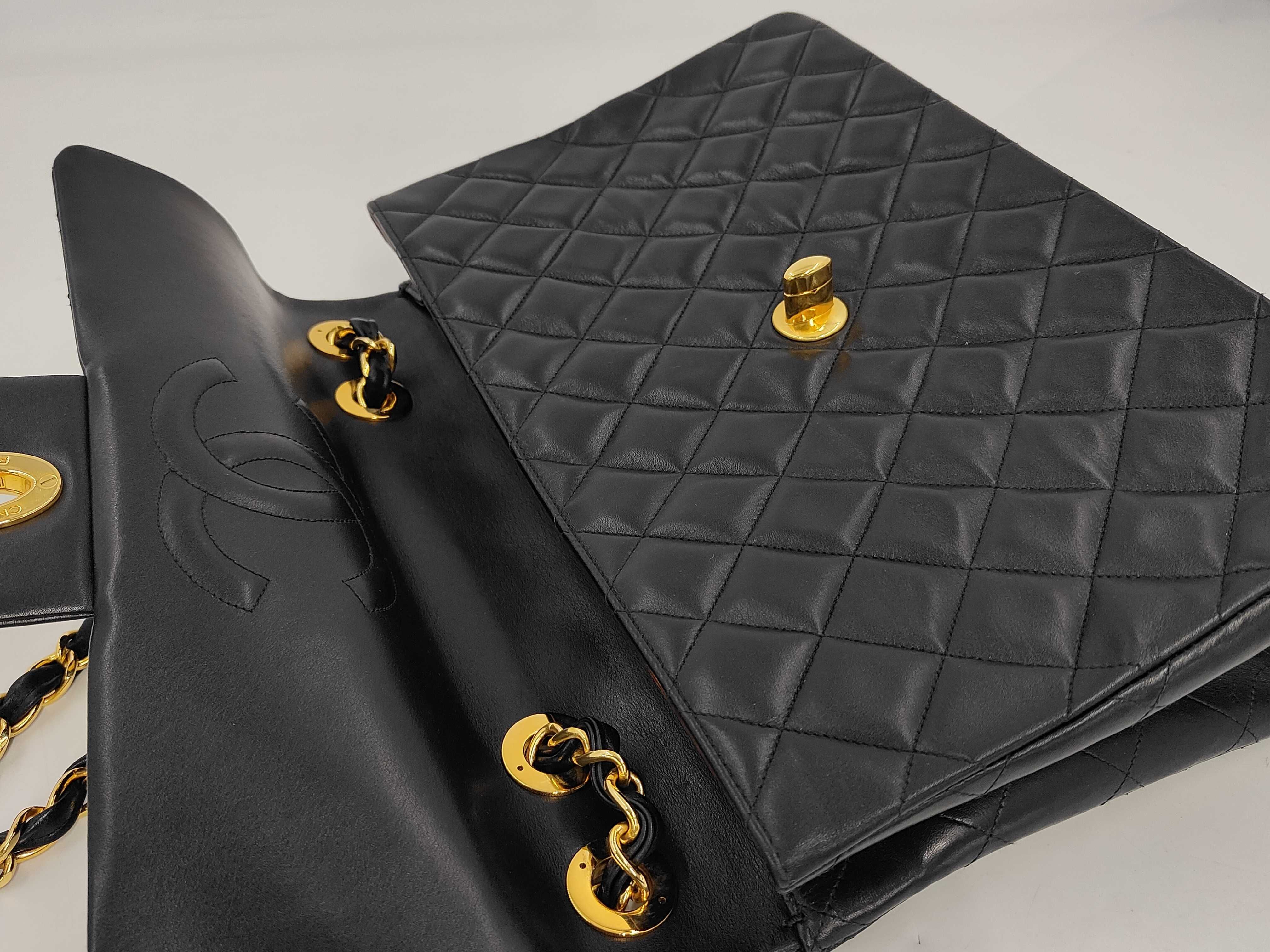 Large Matelassé 34 Lambskin Shoulder Bag with Seal — view 6
