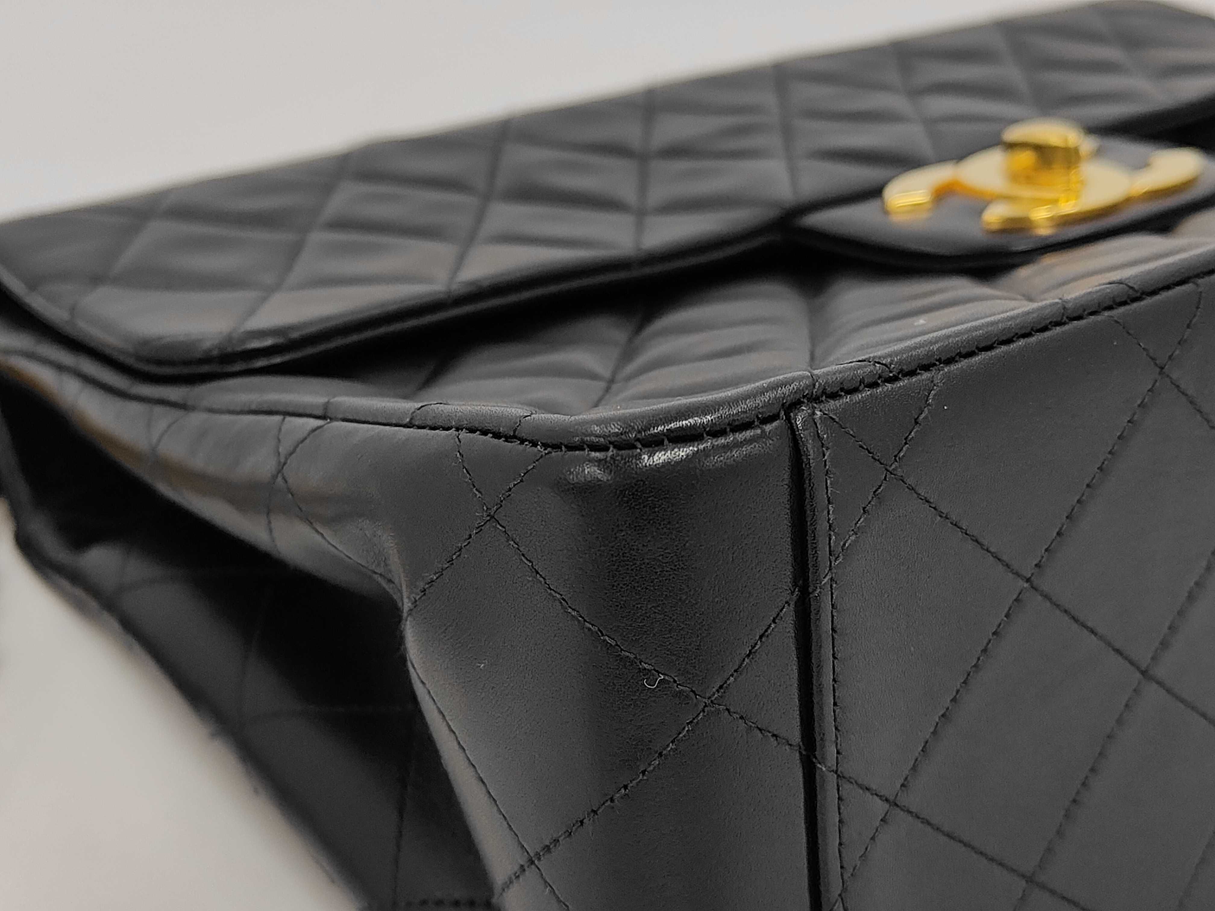 Large Matelassé 34 Lambskin Shoulder Bag with Seal — view 7
