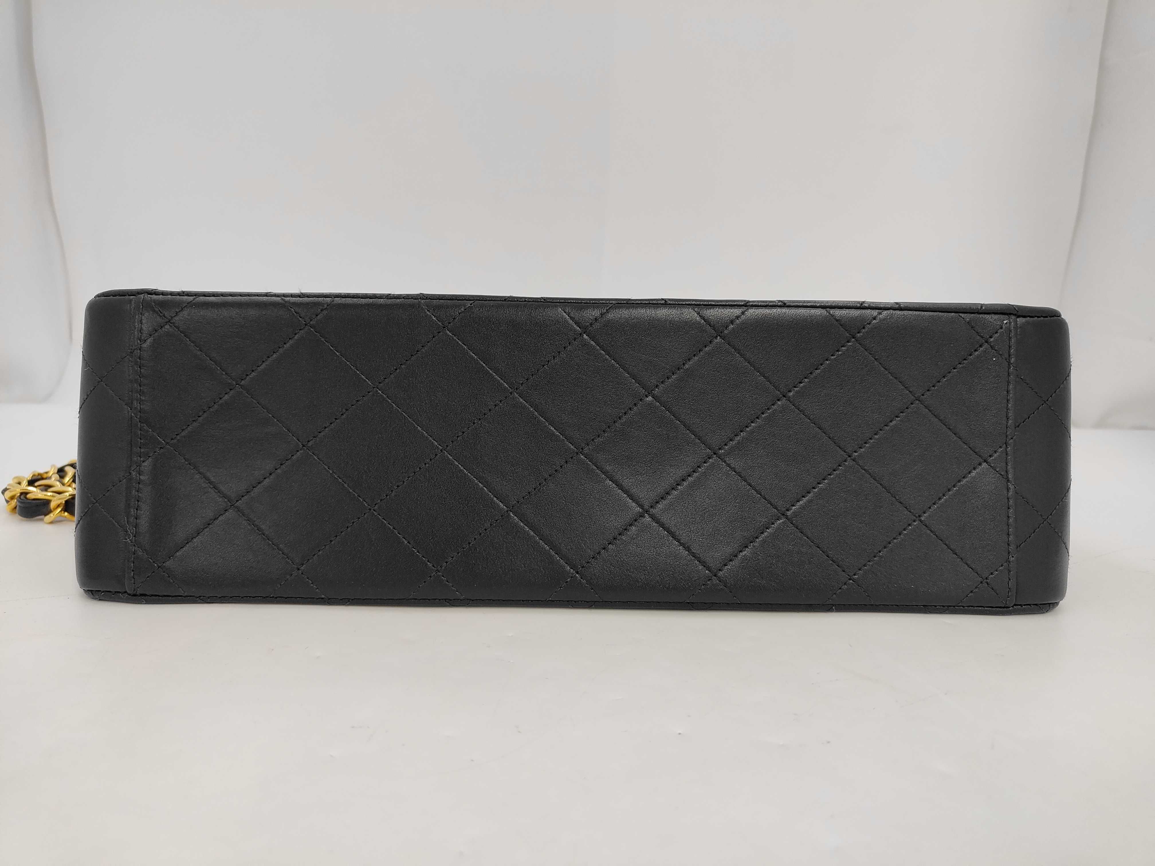 Large Matelassé 34 Lambskin Shoulder Bag with Seal — view 8