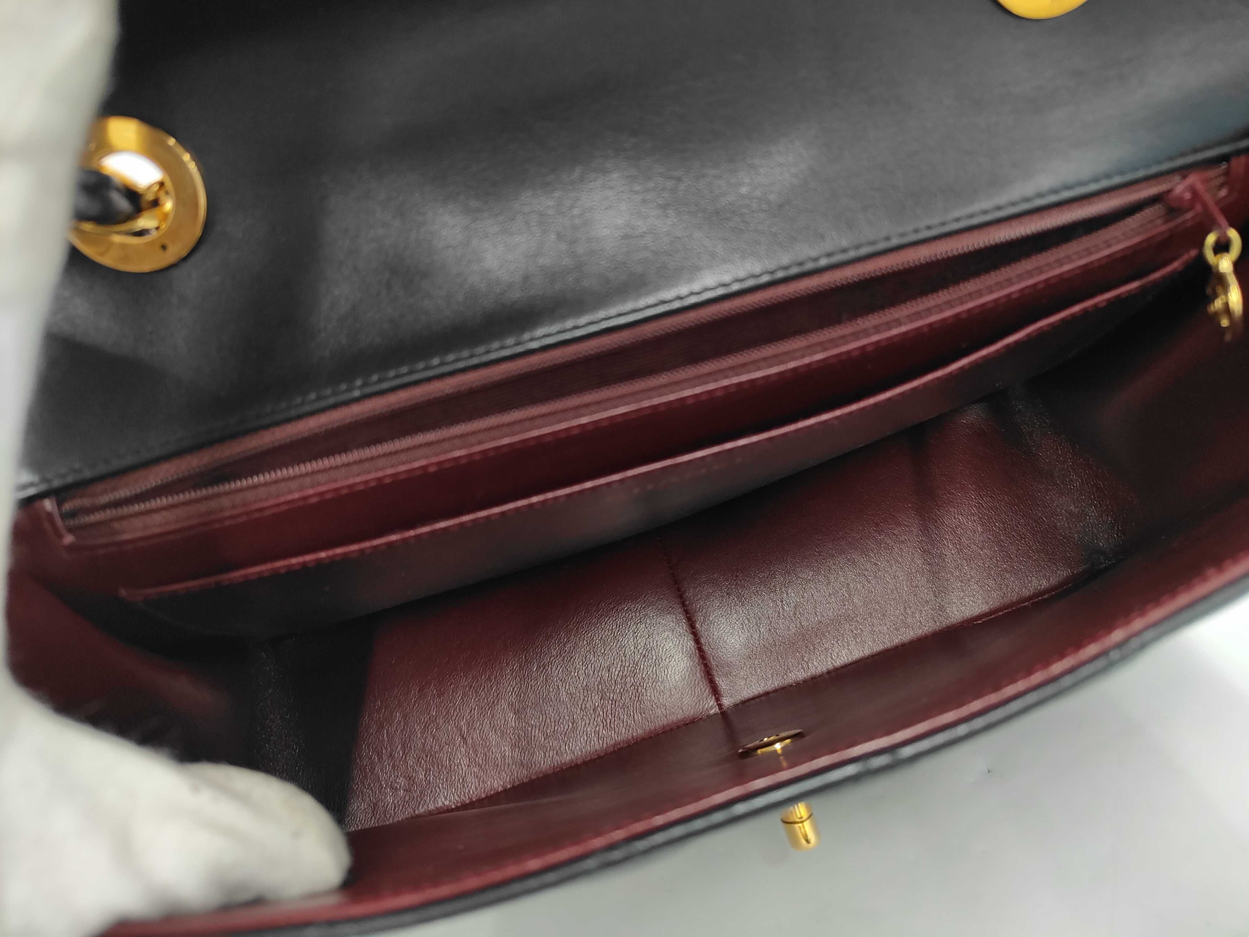 Large Matelassé 34 Lambskin Shoulder Bag with Seal — view 9