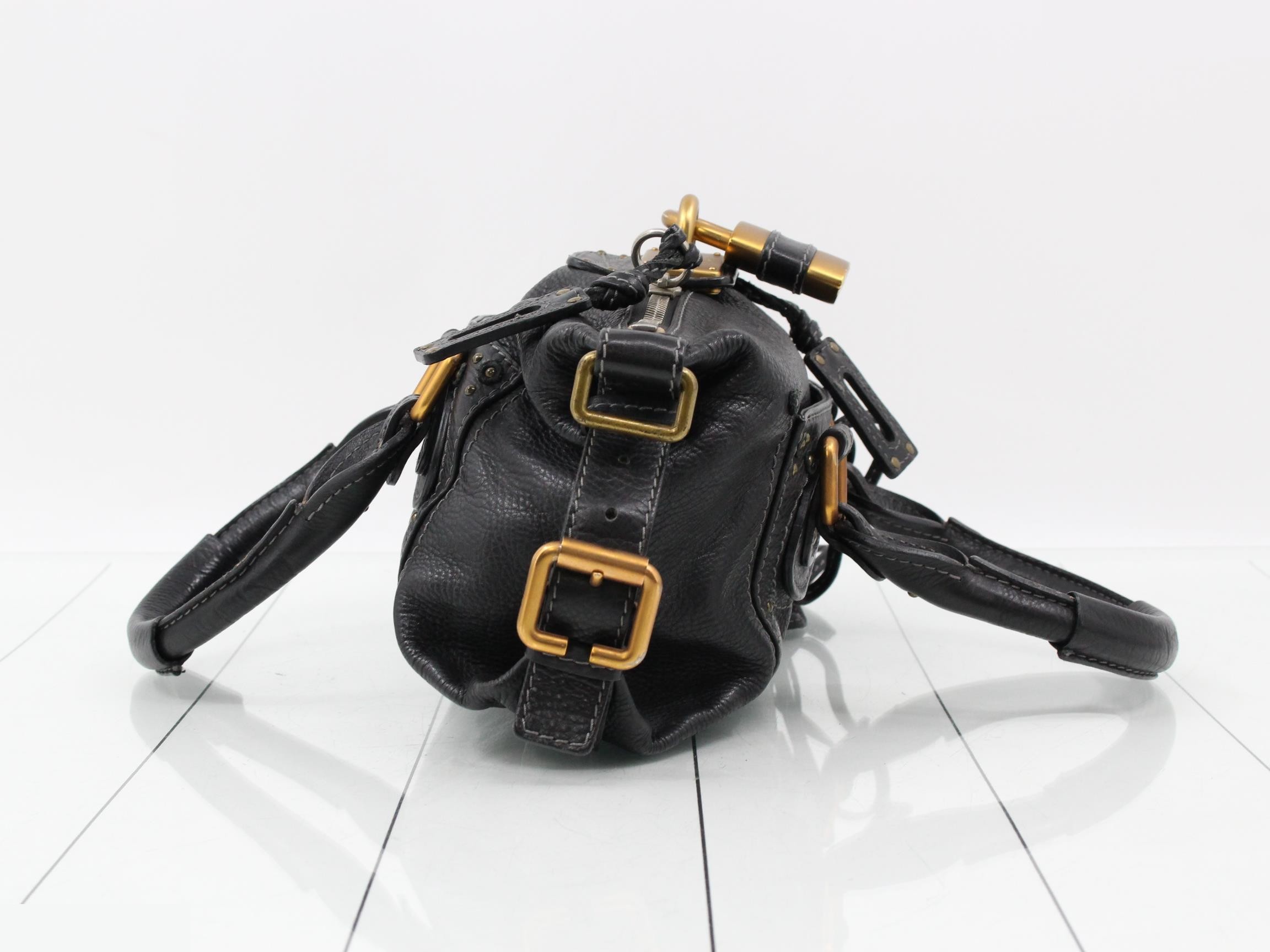 Paddington Leather Handbag, Black — view 4