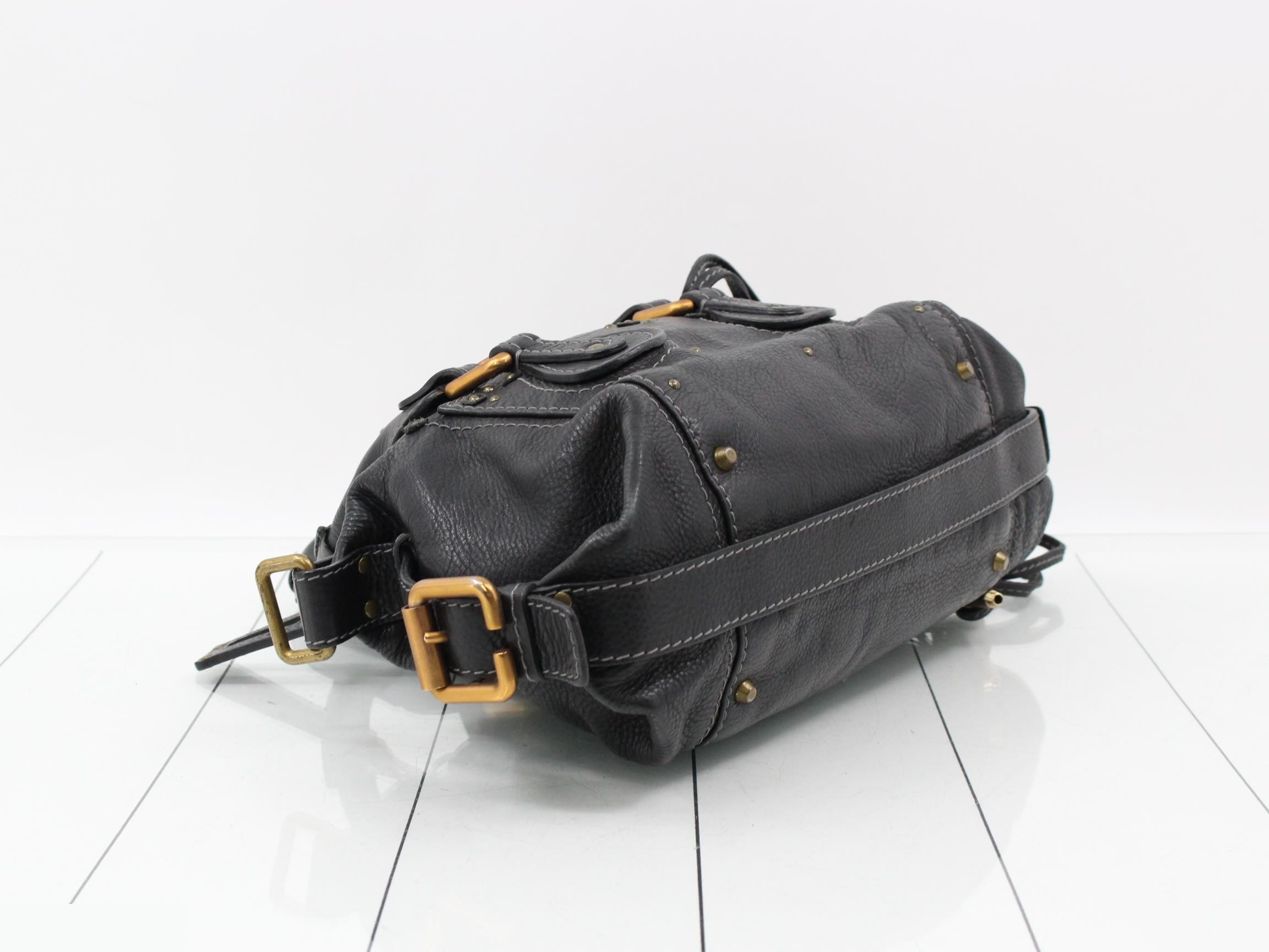 Paddington Leather Handbag, Black — view 5