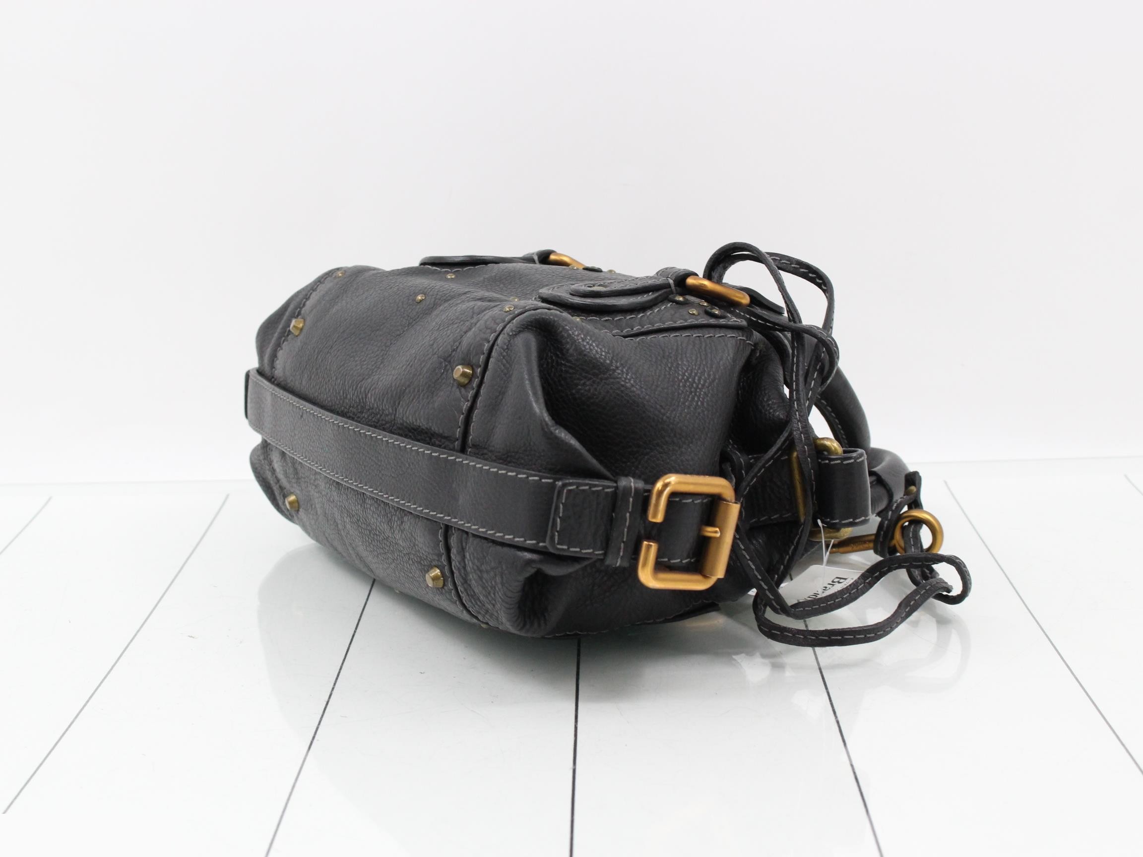 Paddington Leather Handbag, Black — view 6