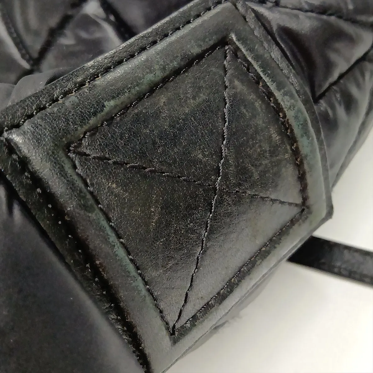 Coco Cocoon Nylon x Leather Shoulder Bag, Black with Silver Hardware, 13544591, Series 13 — view 12