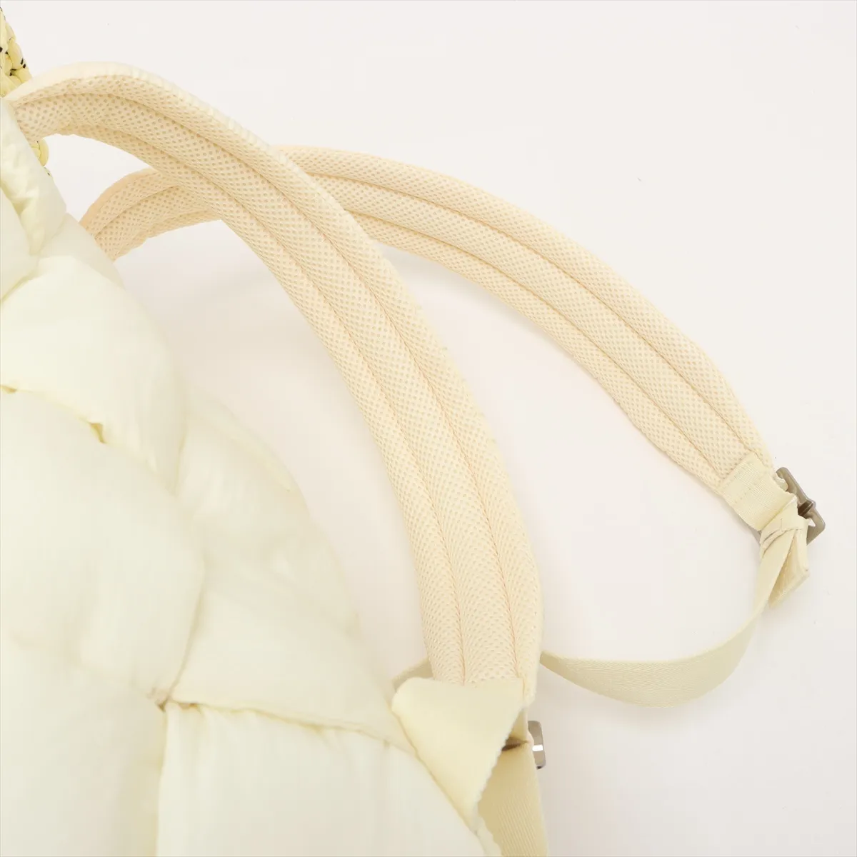 Maxi Intrecciato Nylon Backpack/Rucksack, Yellow Beige — view 6