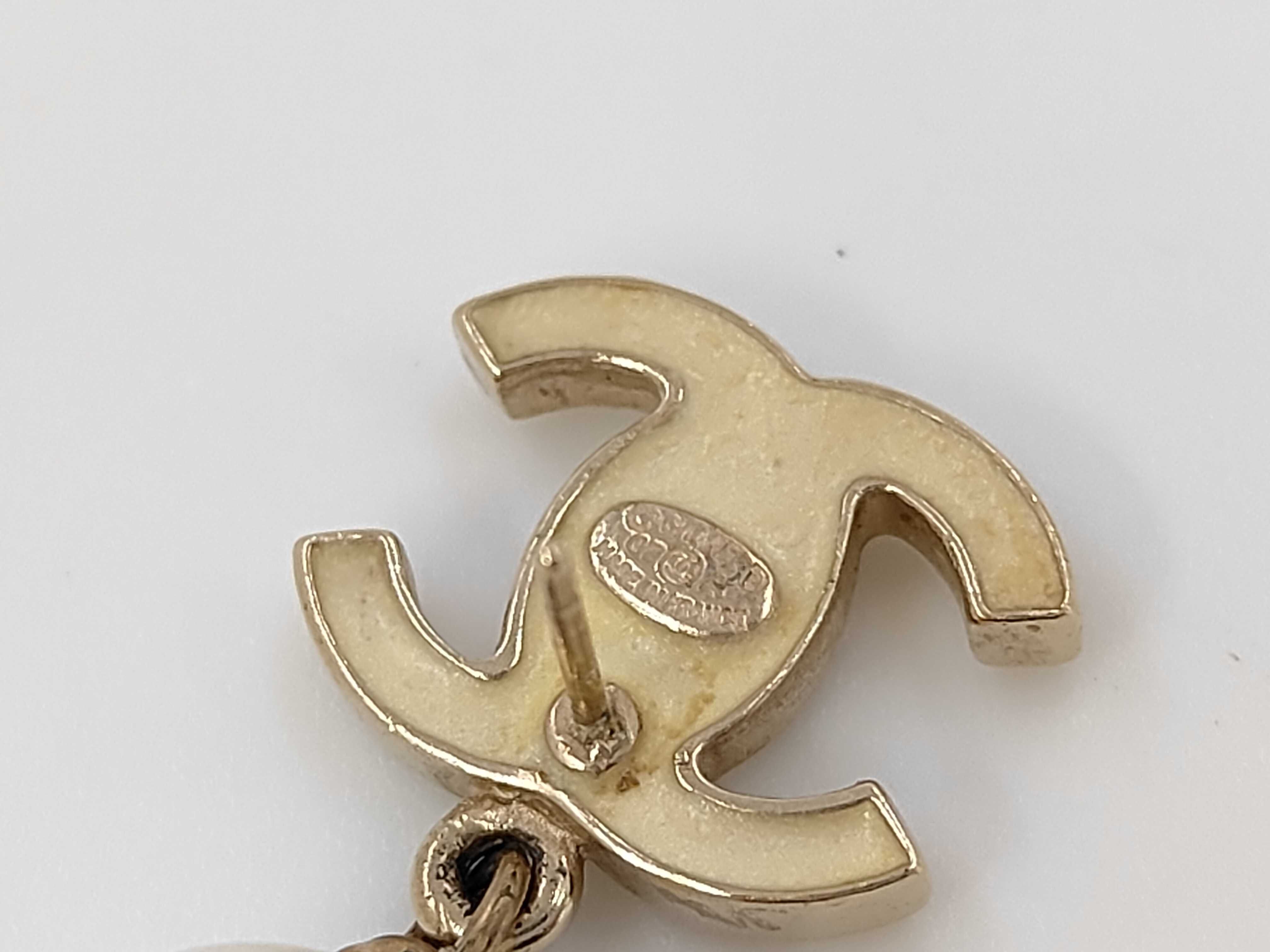 Coco Stone Ivory Pearl Gold Earrings — view 4