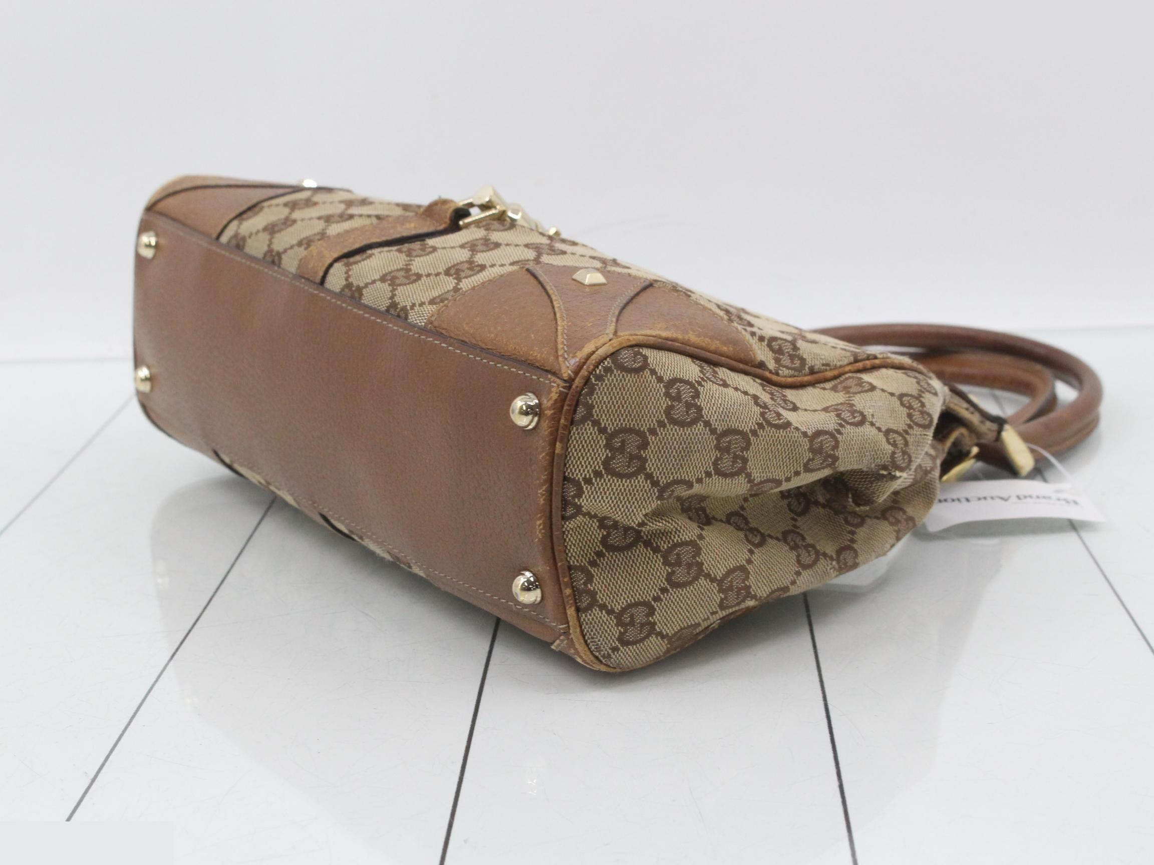 GG Canvas Handbag, New Jackie, 124407, Beige — view 6