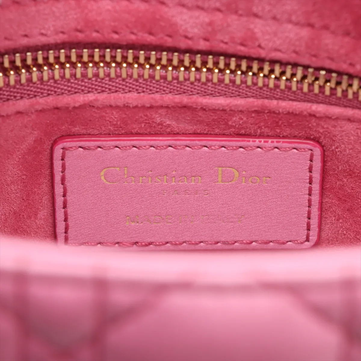 Cannage My Lady Dior Leather 2WAY Handbag Pink with Charm — view 11