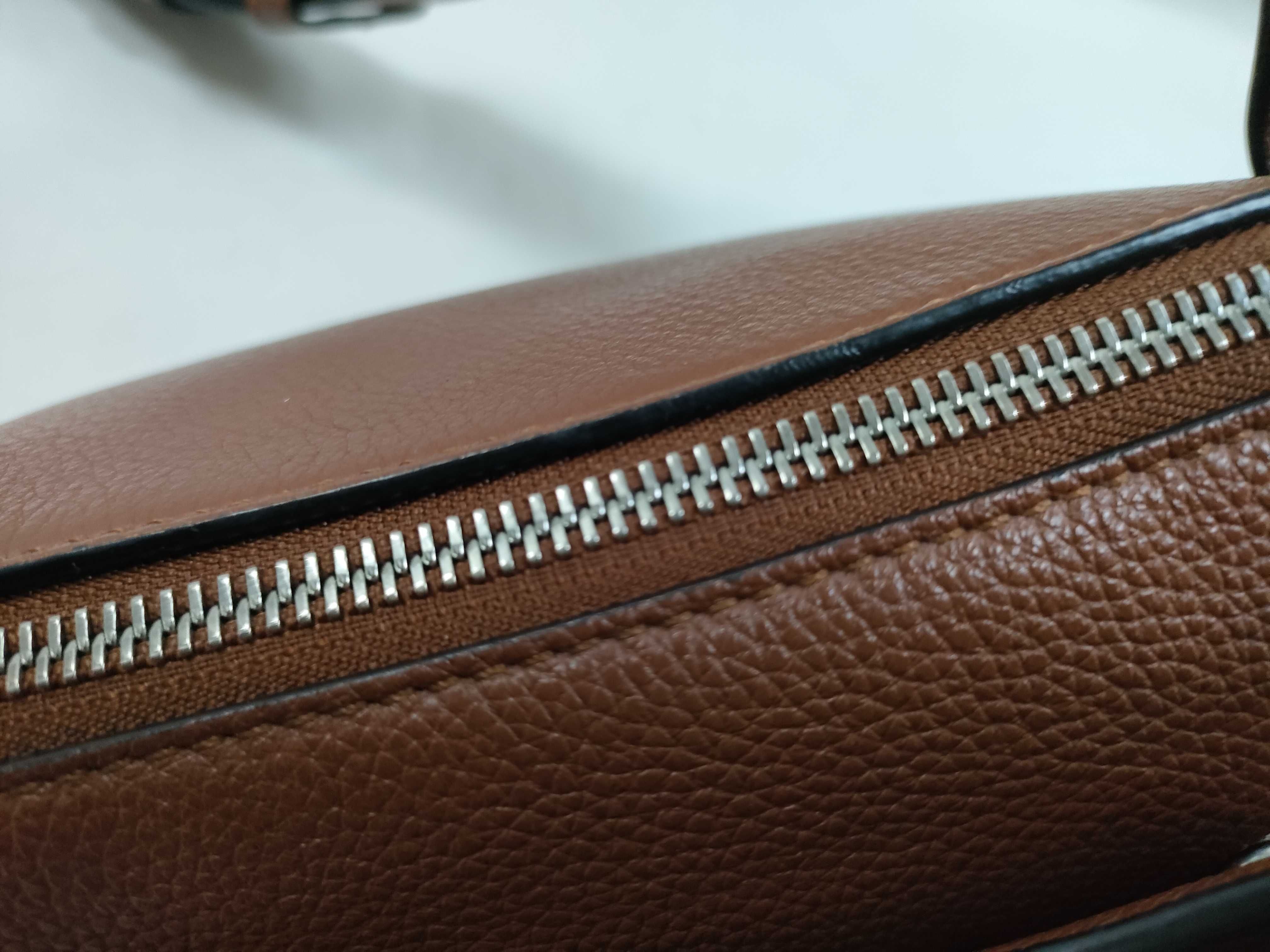 Anton Sling Leather Body Bag, Brown Shoulder Bag — view 12