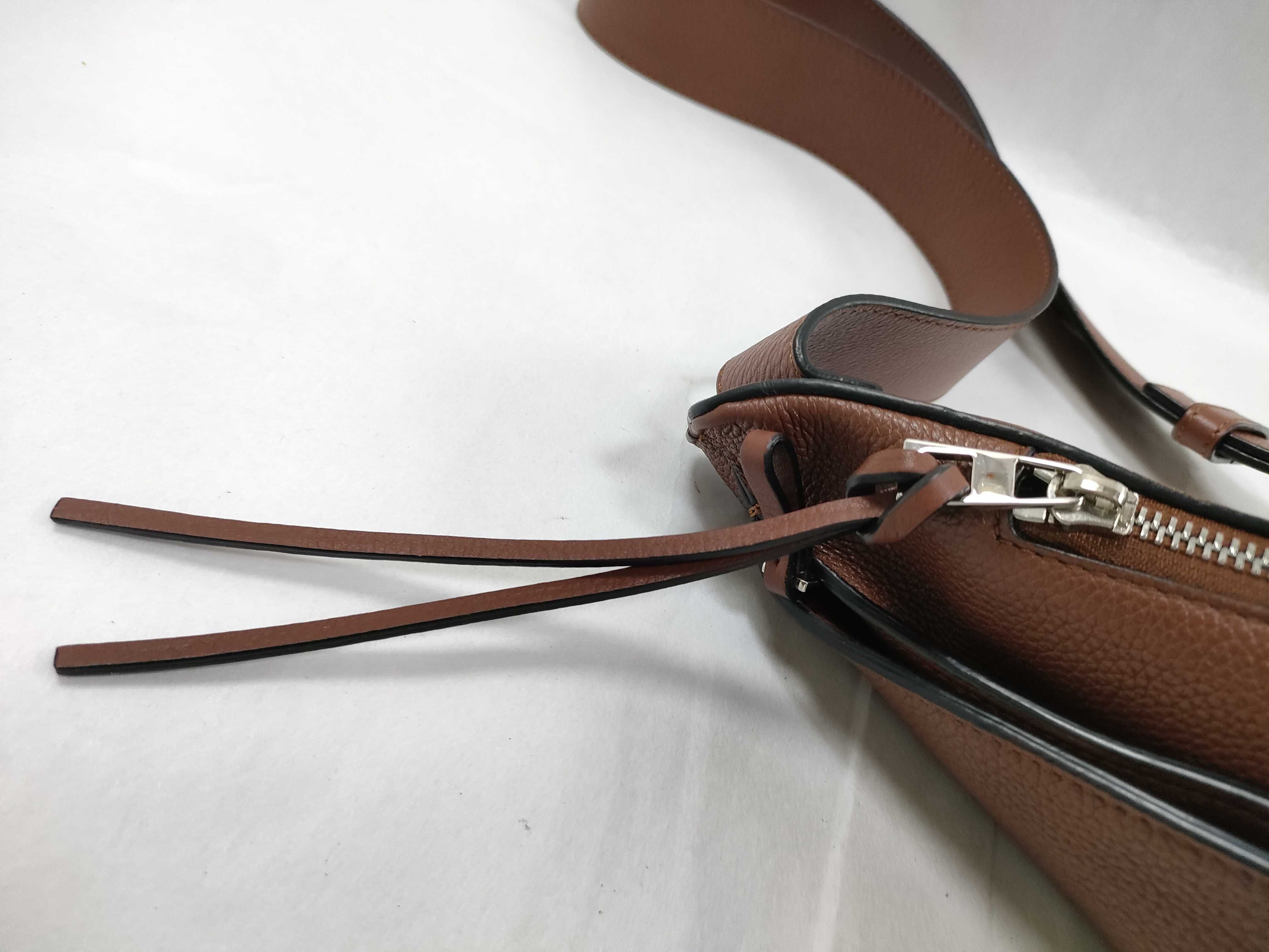 Anton Sling Leather Body Bag, Brown Shoulder Bag — view 13