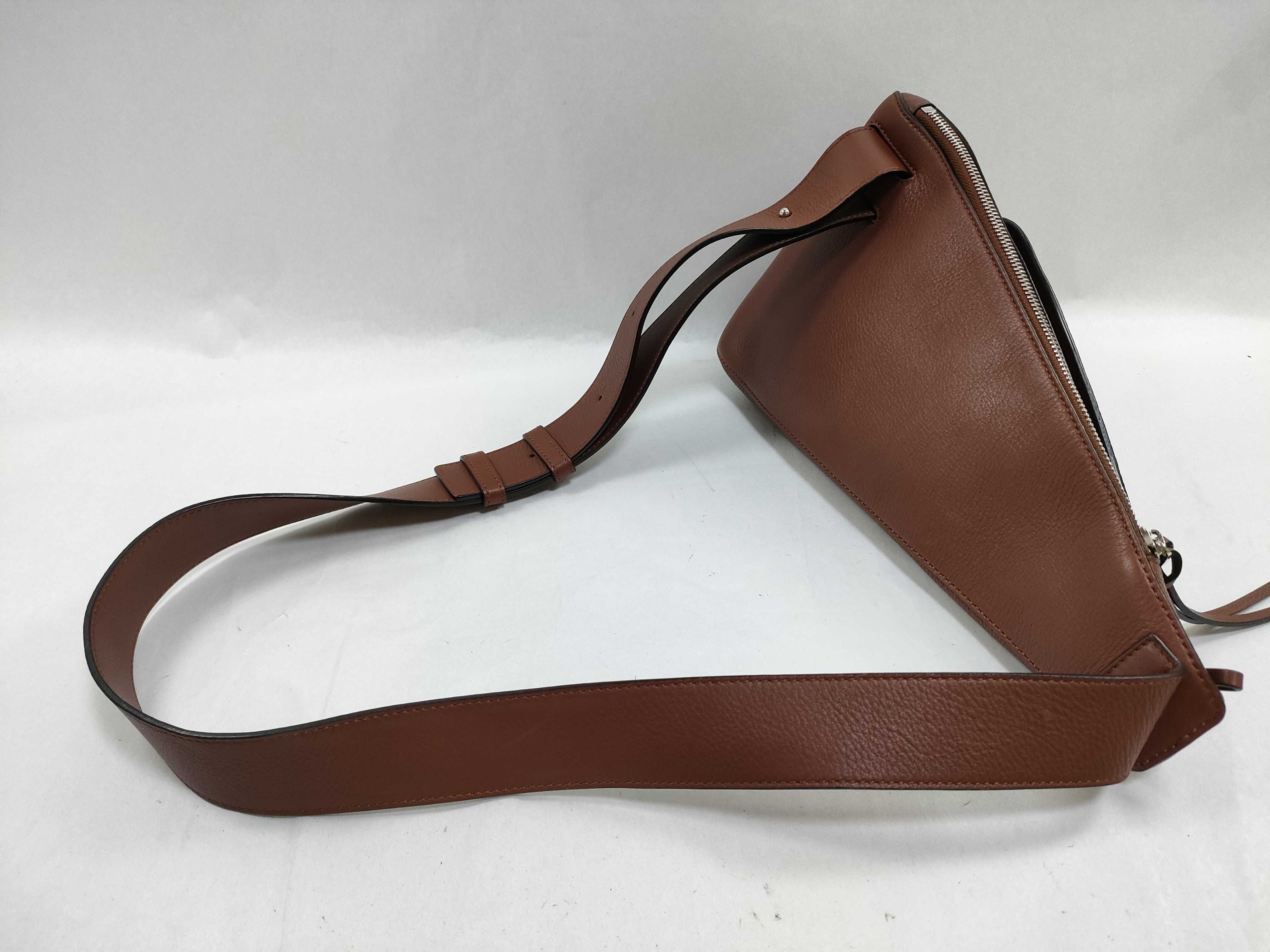 Anton Sling Leather Body Bag, Brown Shoulder Bag — view 3