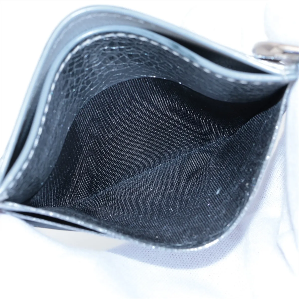 leather card case silver — view 7