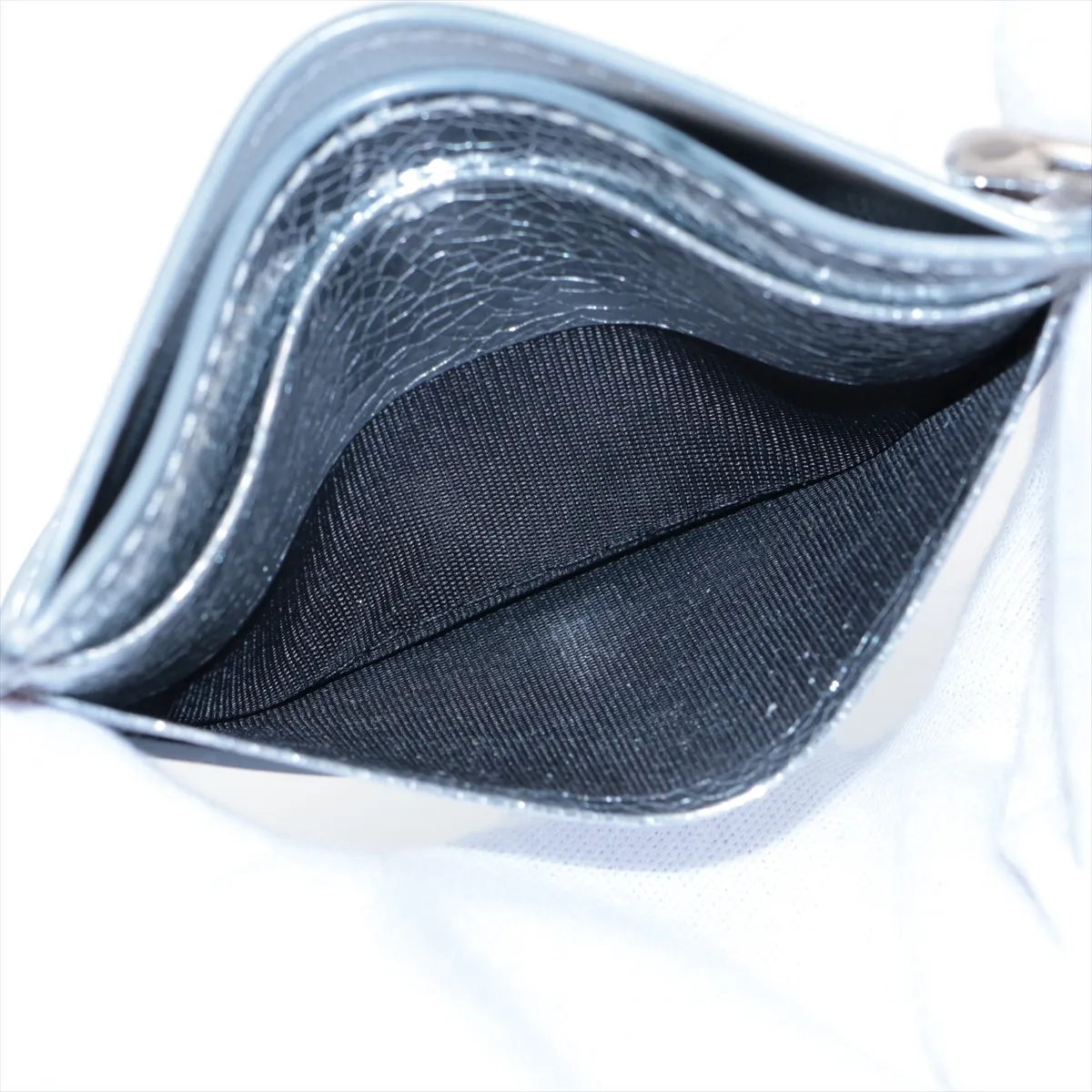 leather card case silver — view 8
