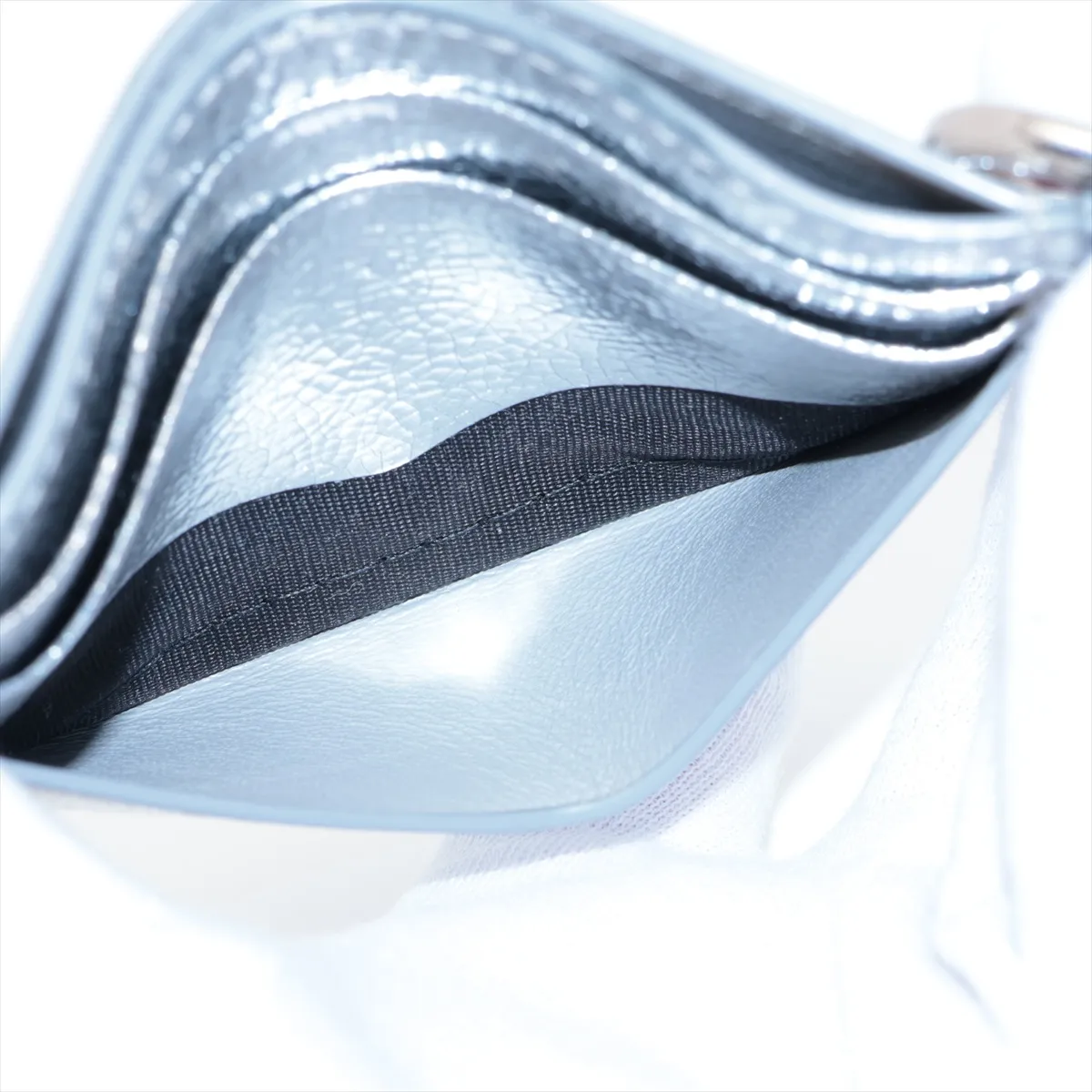 leather card case silver — view 9