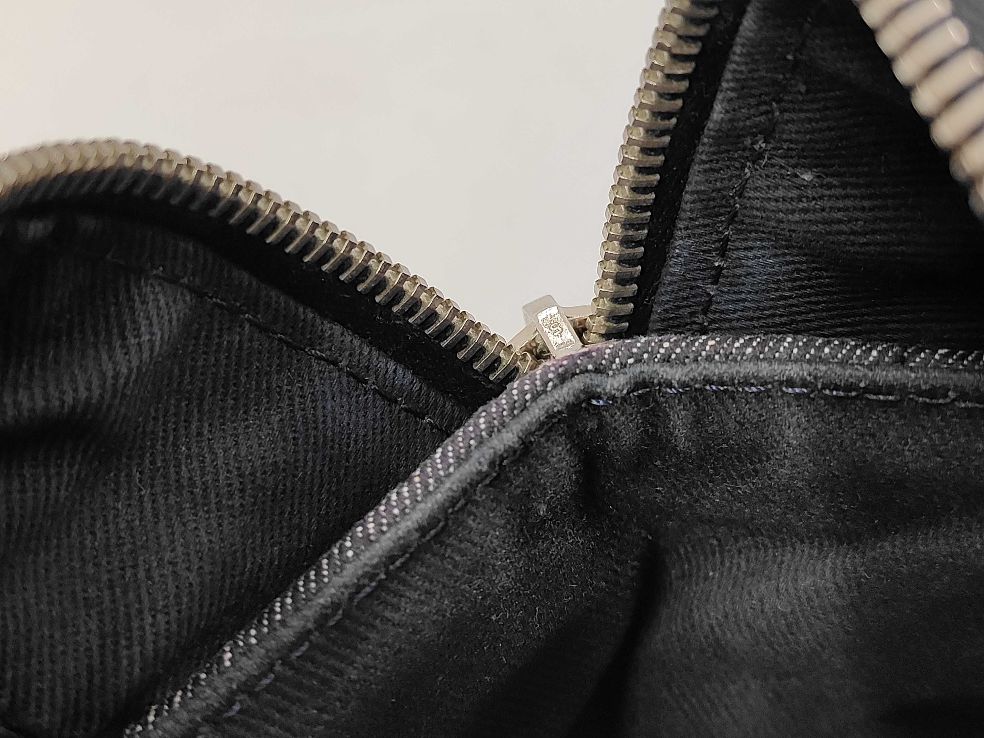Deauville Bowling Denim Handbag — view 13