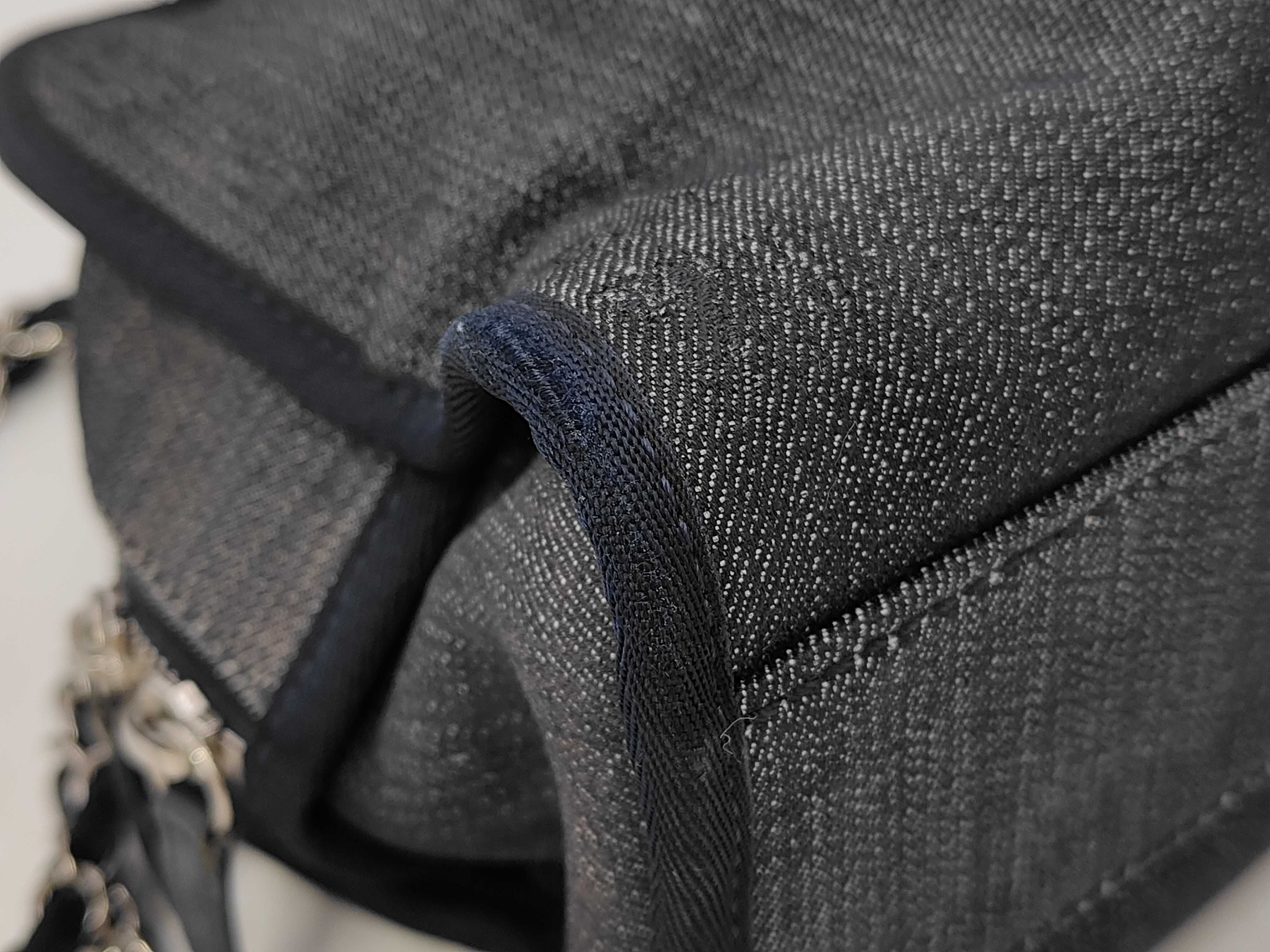 Deauville Bowling Denim Handbag — view 6