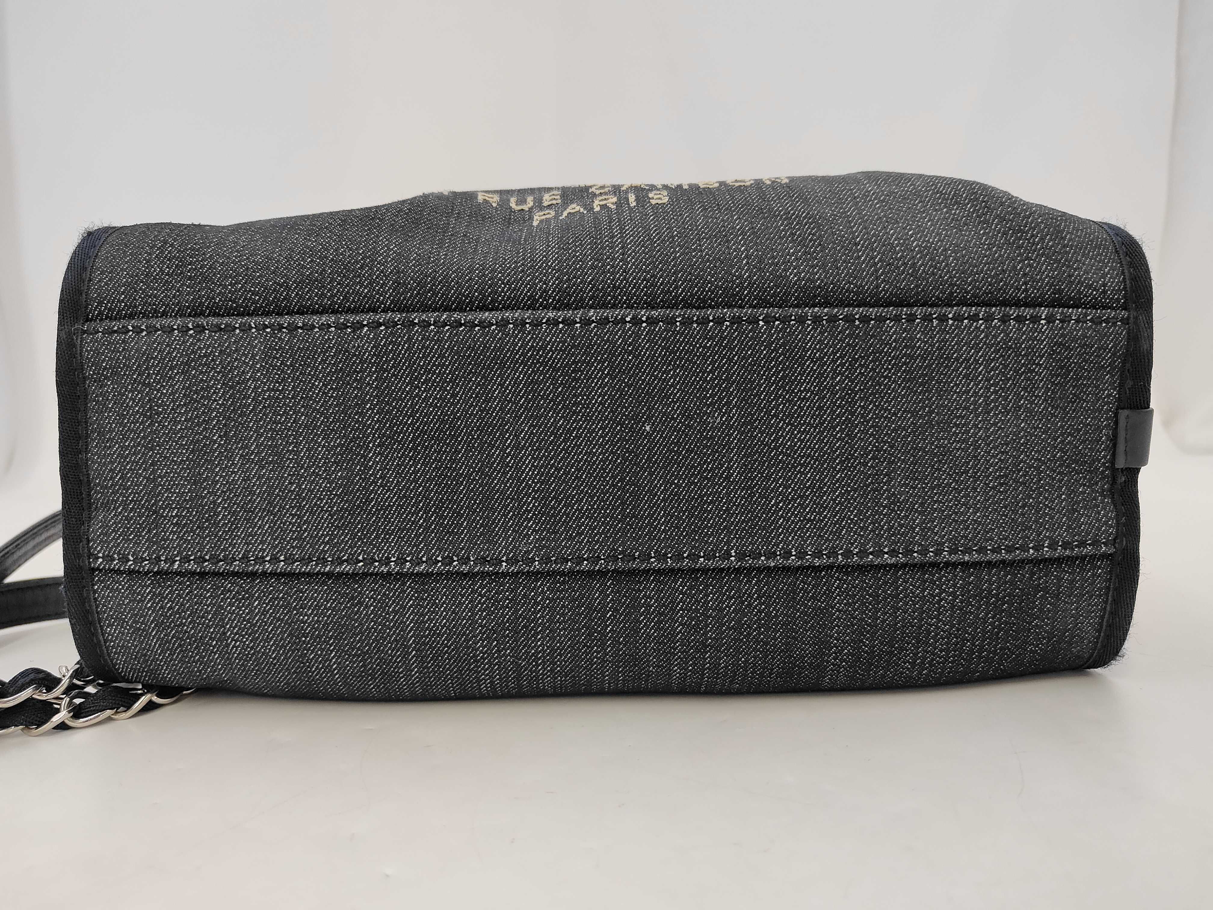 Deauville Bowling Denim Handbag — view 7