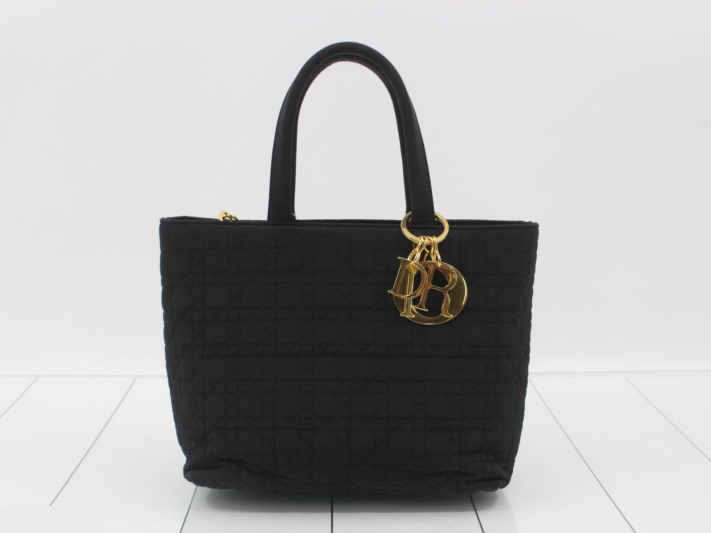 Cannage handbag, black