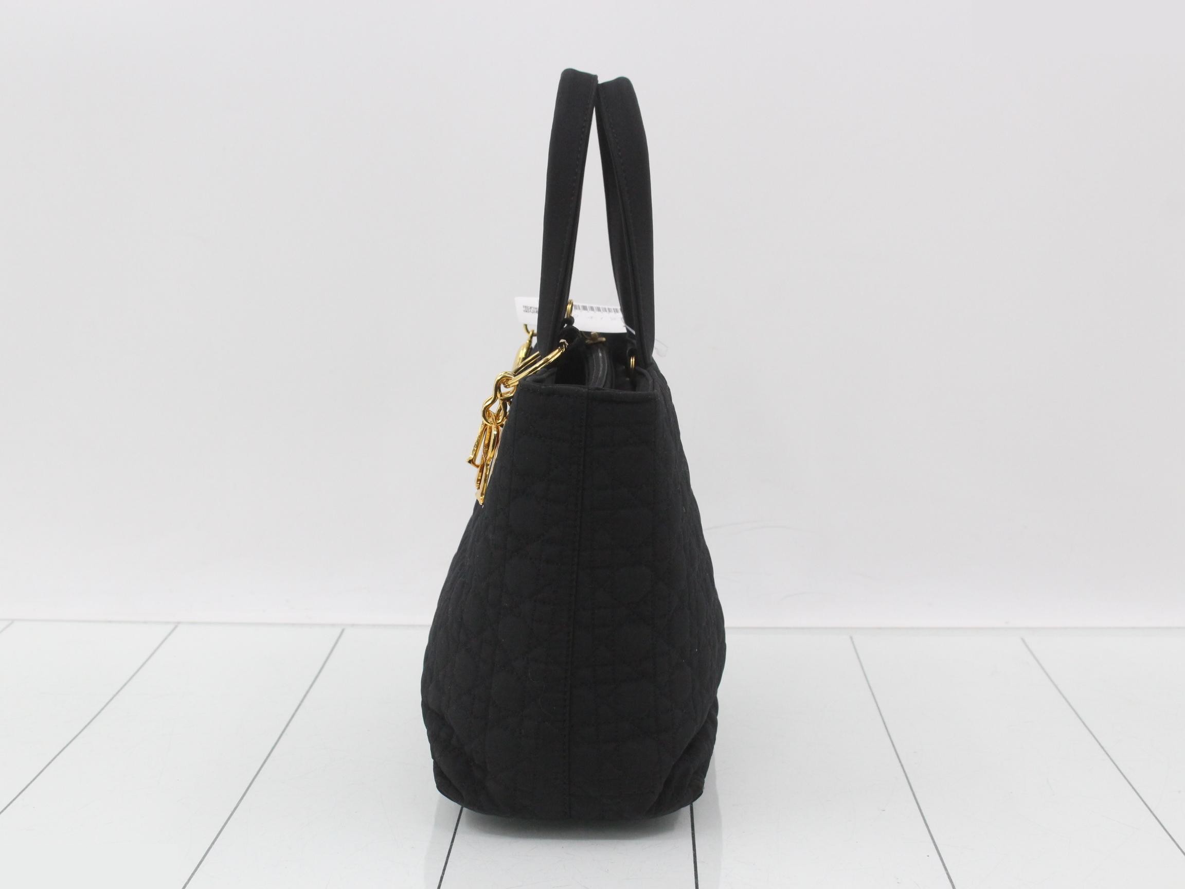 Cannage handbag, black — view 3