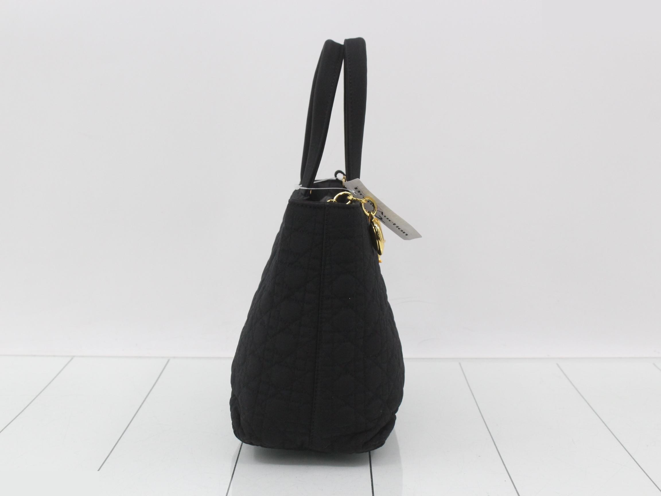 Cannage handbag, black — view 4
