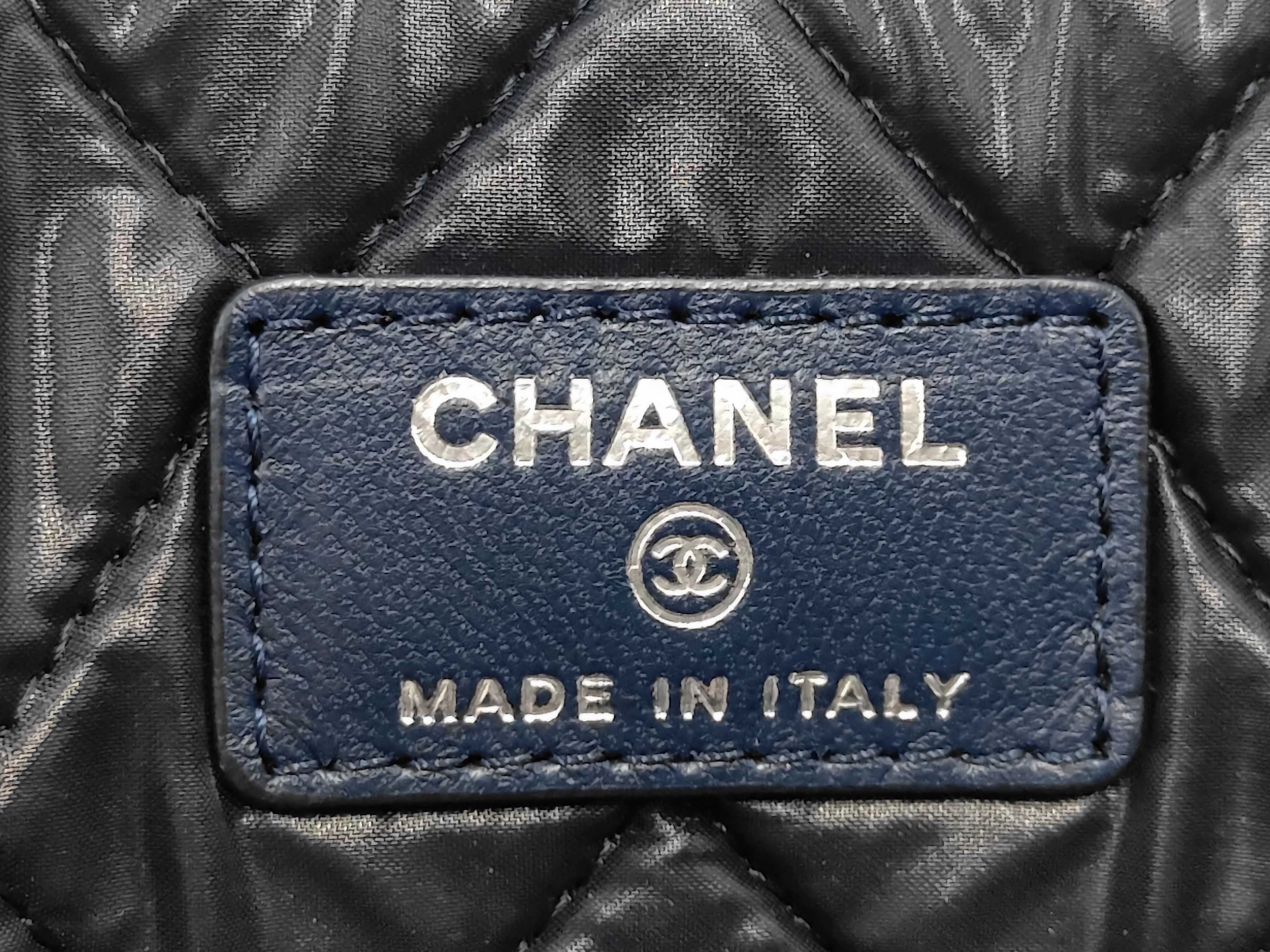 SLG LAMBSKIN CLUTCH NAVY SHW W/CARD NO.22 — view 7