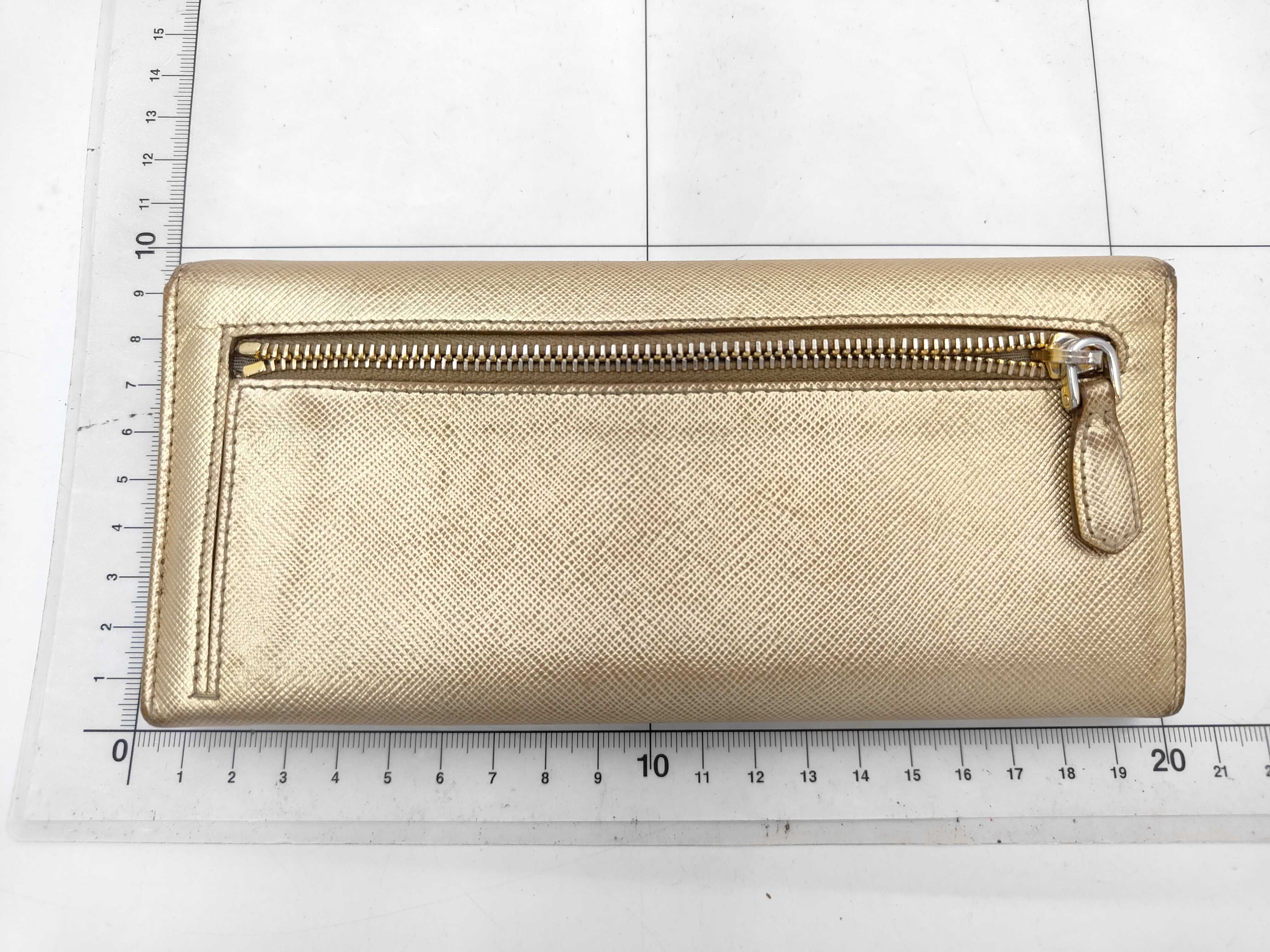 Saffiano Long Wallet Gold — view 2